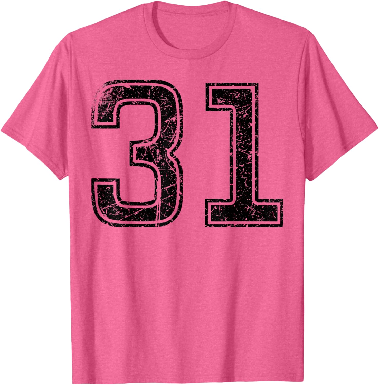 Vintage Sport Black Number 31 T-Shirt for Casual Style Enthusiasts - 1