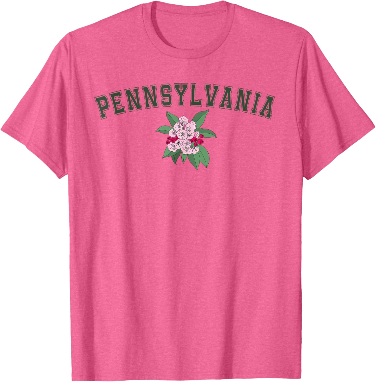 Pennsylvania Flower Graphic T-Shirt for Nature Lovers and Fans - 4