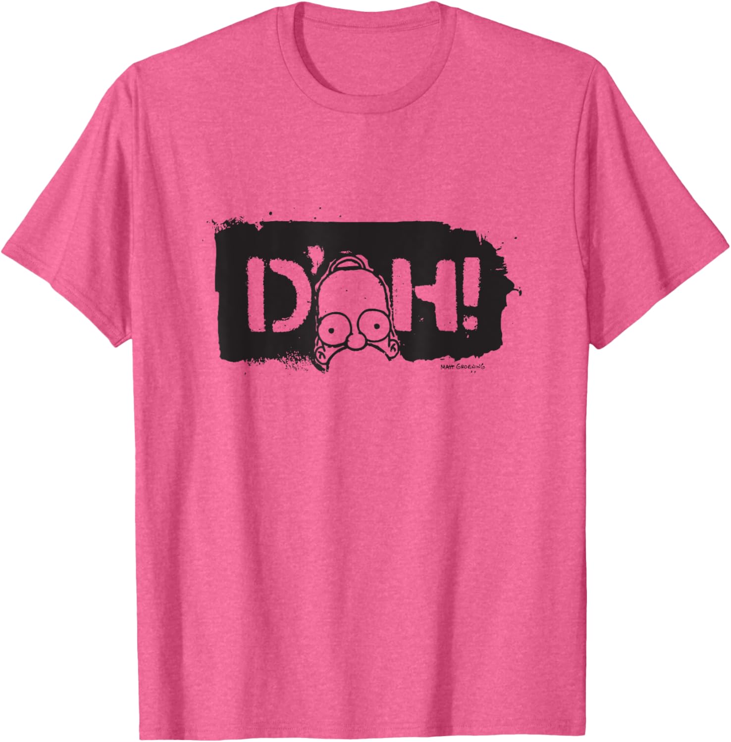 The Simpsons Homer D'Oh Distressed Graffiti Logo T-Shirt for Fans - 5