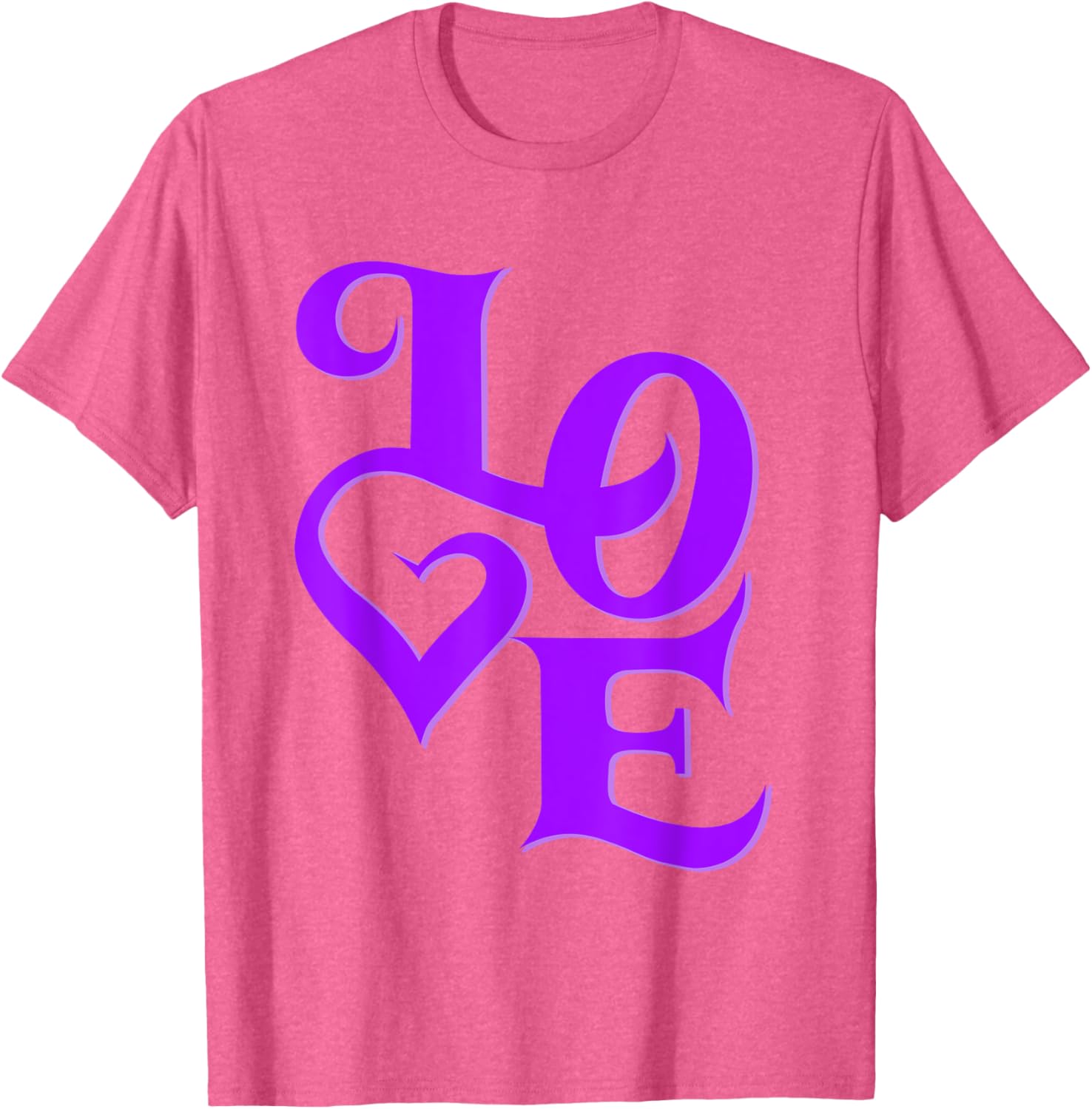 Purple Love Graphic T-Shirt for Stylish Casual Wear and Unique Fashion - 15