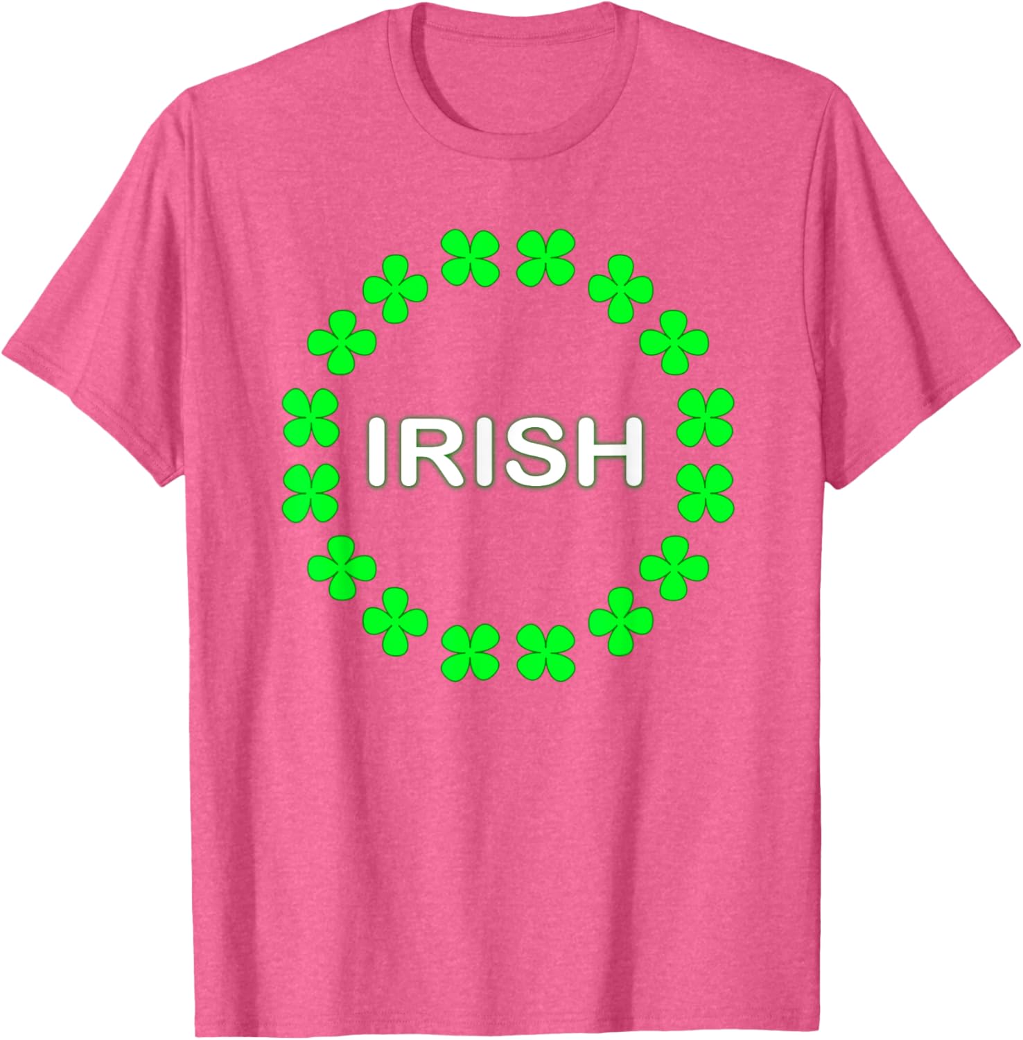 Irish Clover Circle St Patrick's Day T-Shirt for Festive Celebrations - 23