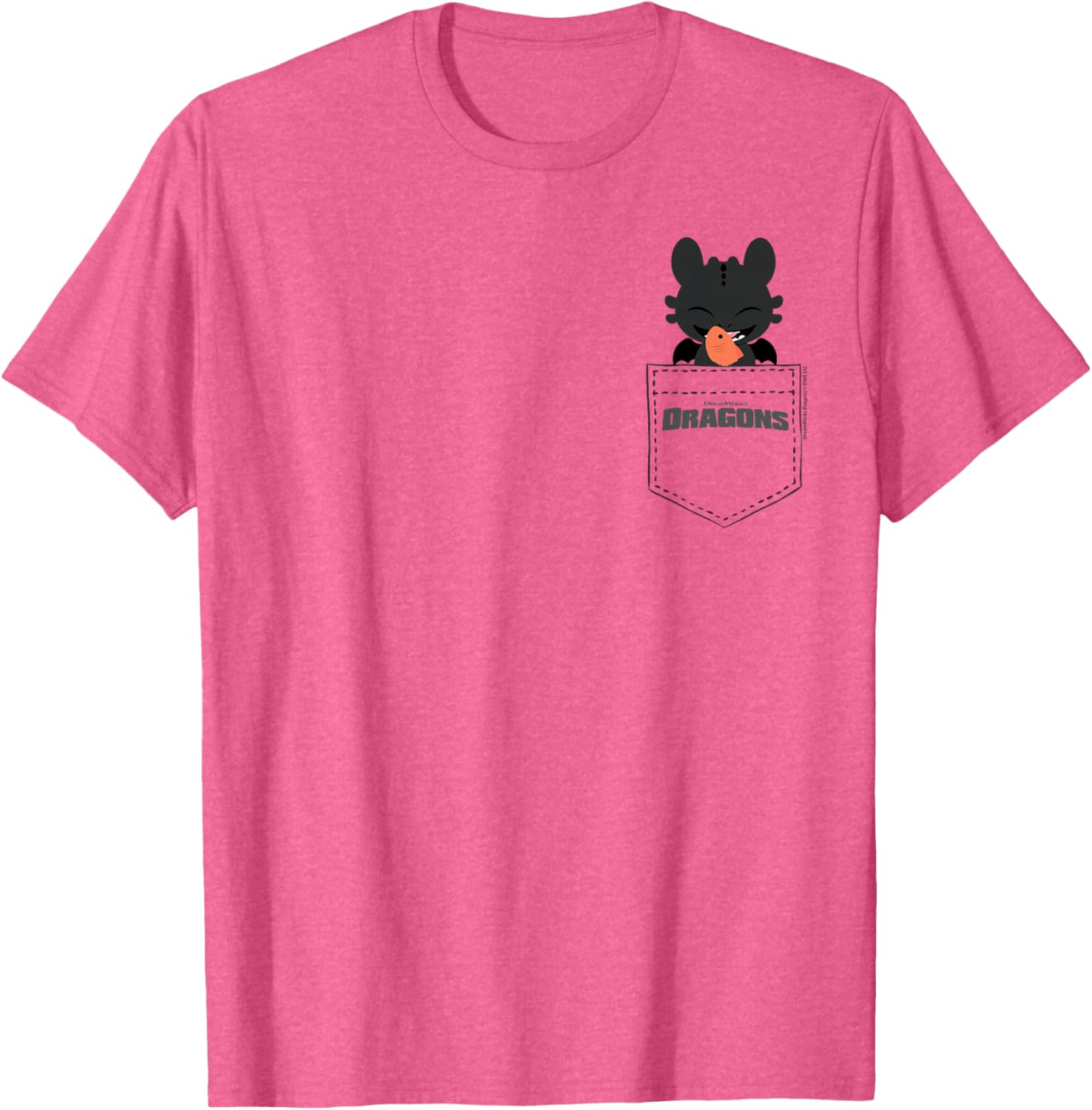 DreamWorks Dragons Toothless Faux Pocket T-Shirt for Fans and Adventures - 6