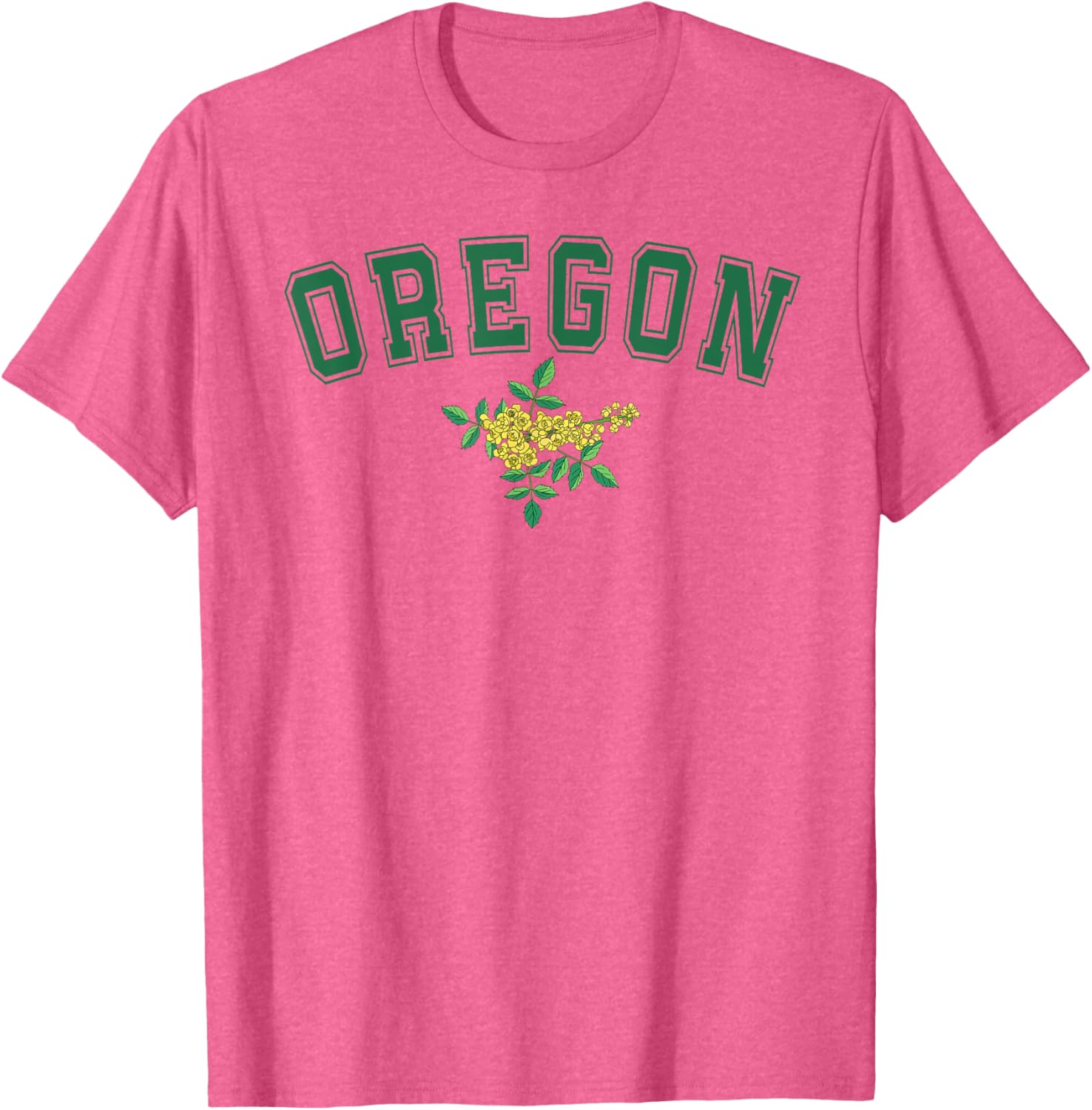 Oregon Flower T-Shirt Comfortable Casual Wear for Nature Lovers - 5