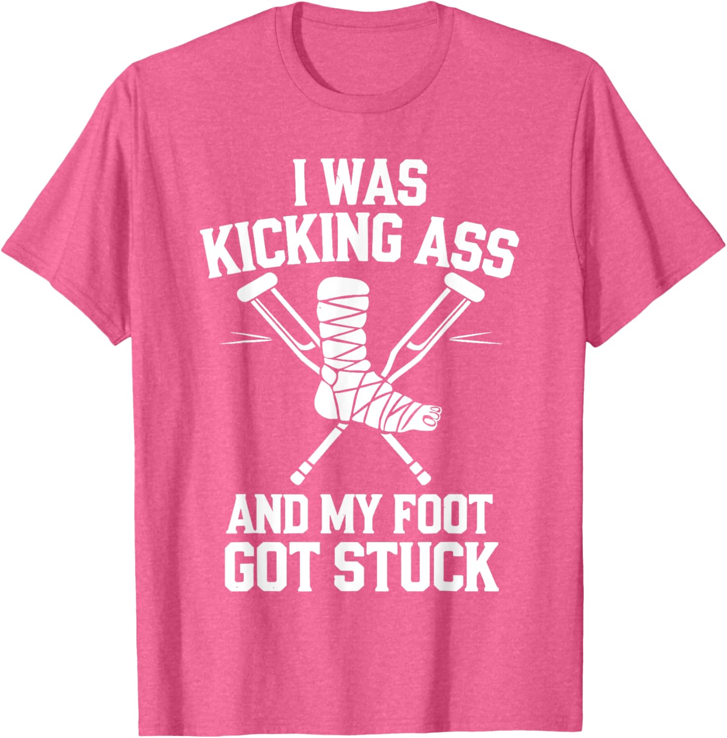 Funny Broken Leg Art T-Shirt for Men, Women, and Kids Surgery Recovery - 19
