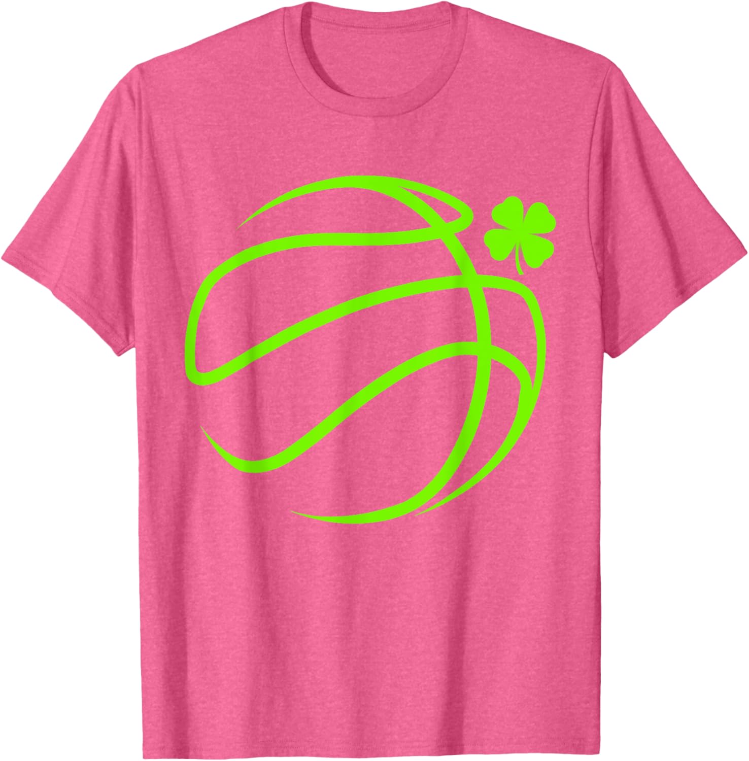 Lucky Clover Basketball T-Shirt for St Patrick's Day Fun and Style - 4