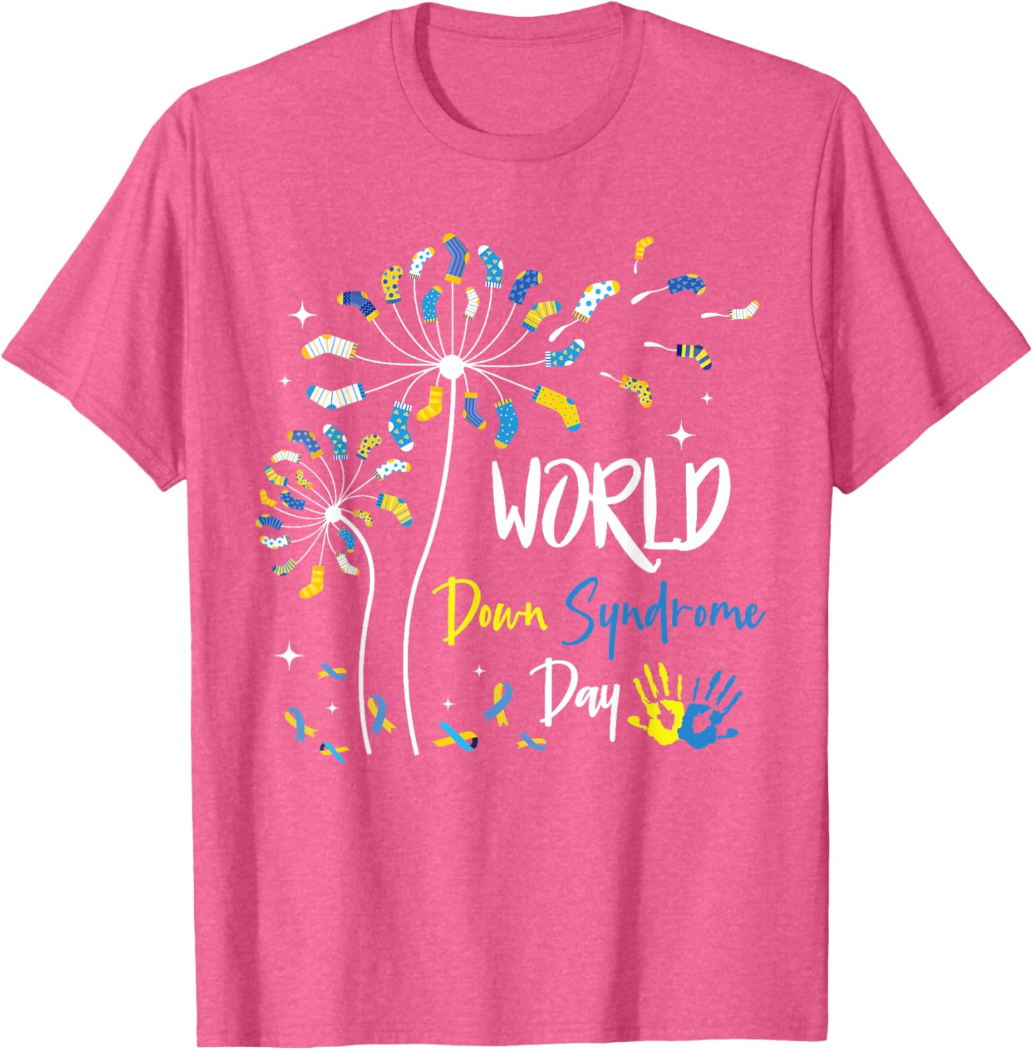 Rock Your Socks Down Syndrome Day Dandelion Awareness T-Shirt - 27