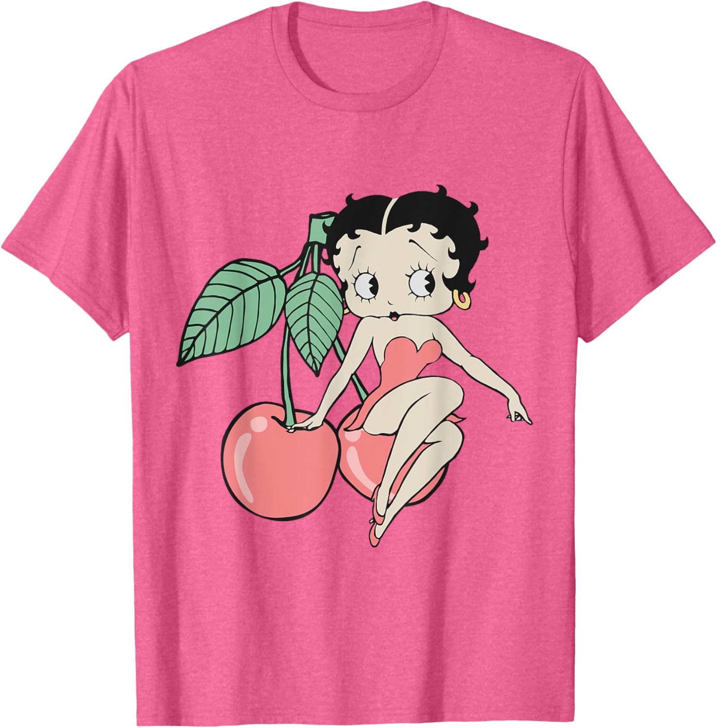 Vintage Betty Boop Red Cherry T-Shirt for Retro Fashion Lovers - 10