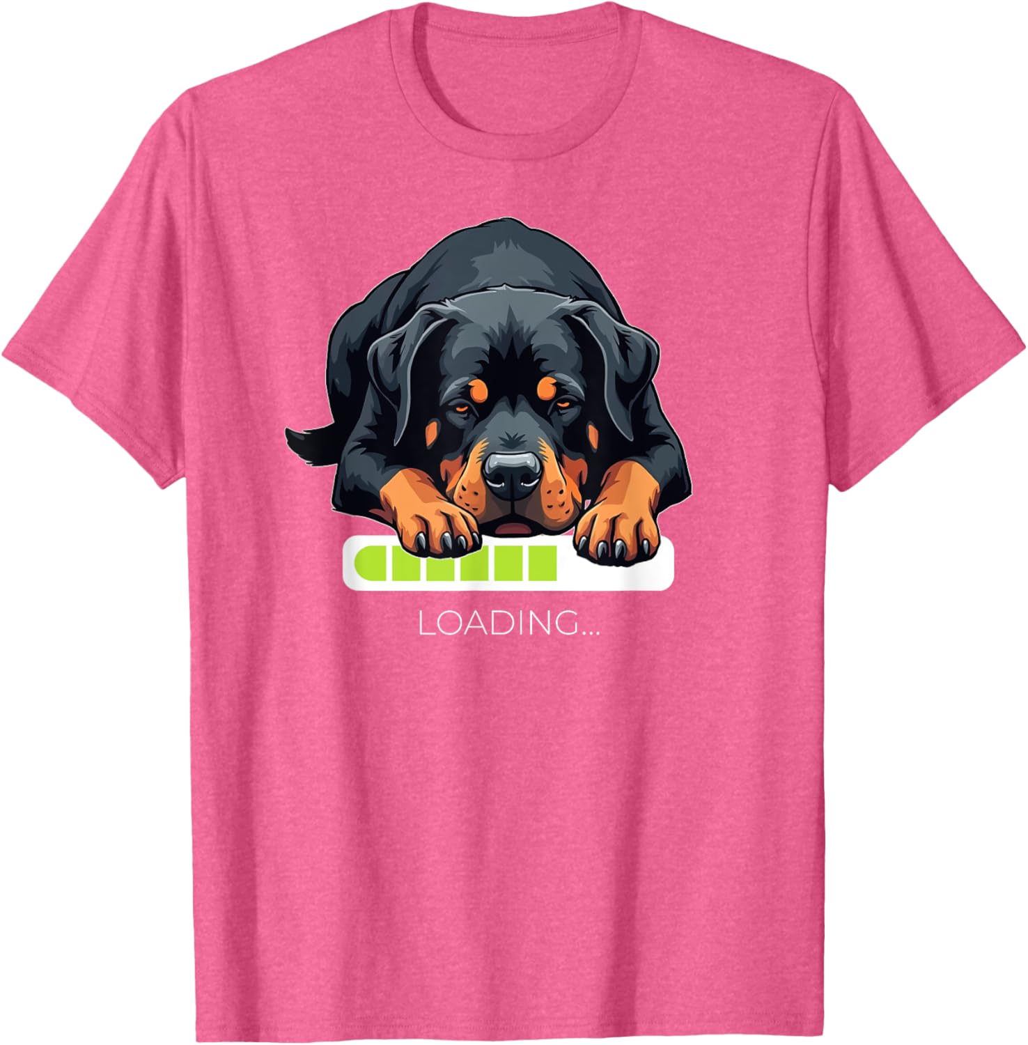 Rottweiler Loading T-Shirt Perfect for Dog Lovers and Rottie Fans - 8