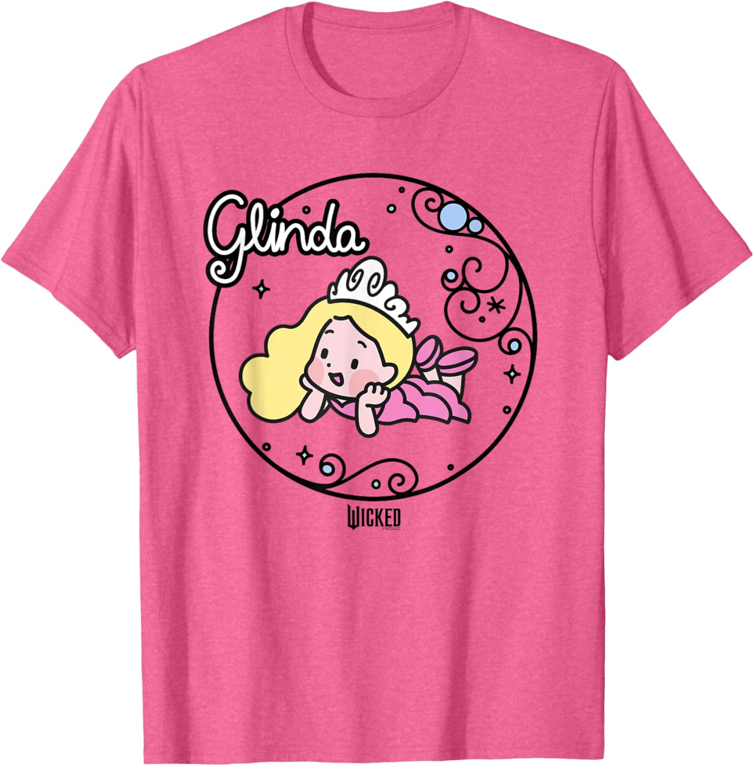 Wicked Glinda Daydreaming Cartoon T-Shirt for Fun Fashion Lovers - 5