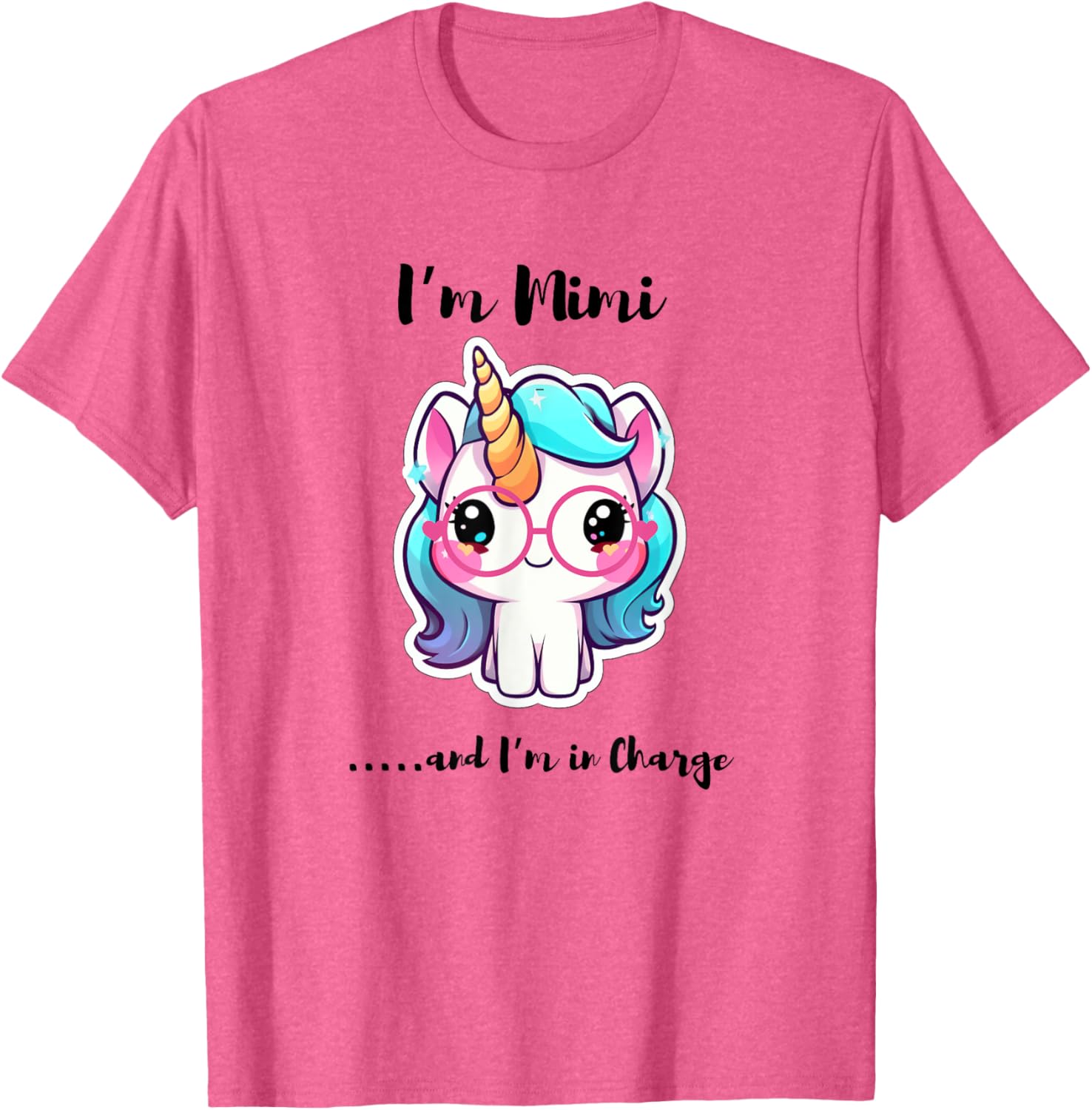 Funny I'm Mimi and I'm in Charge Unicorn T-Shirt for Kids and Adults - 7