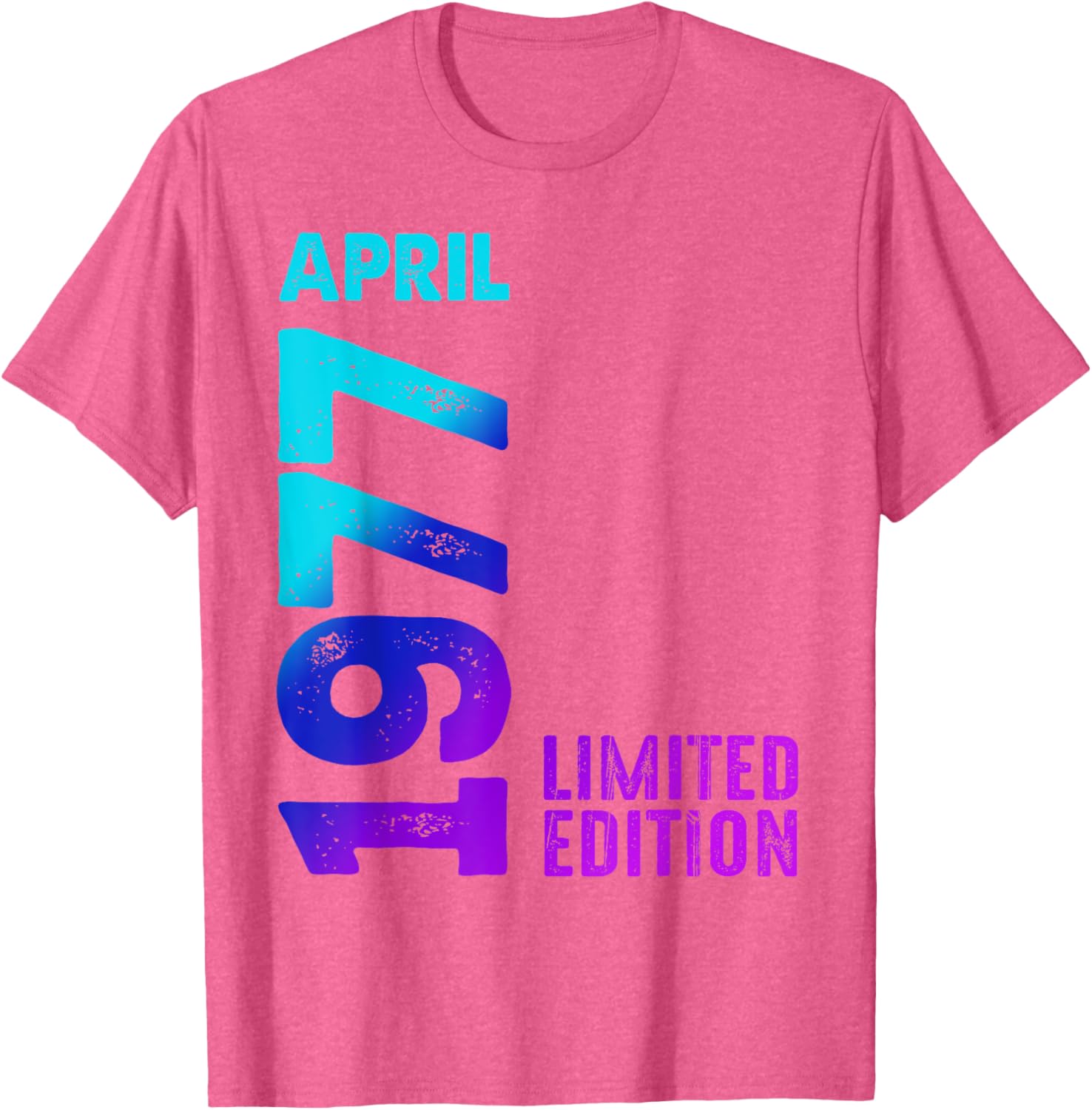 Vintage 1977 Retro T-Shirt Limited Edition Celebrate April Birthdays - 3