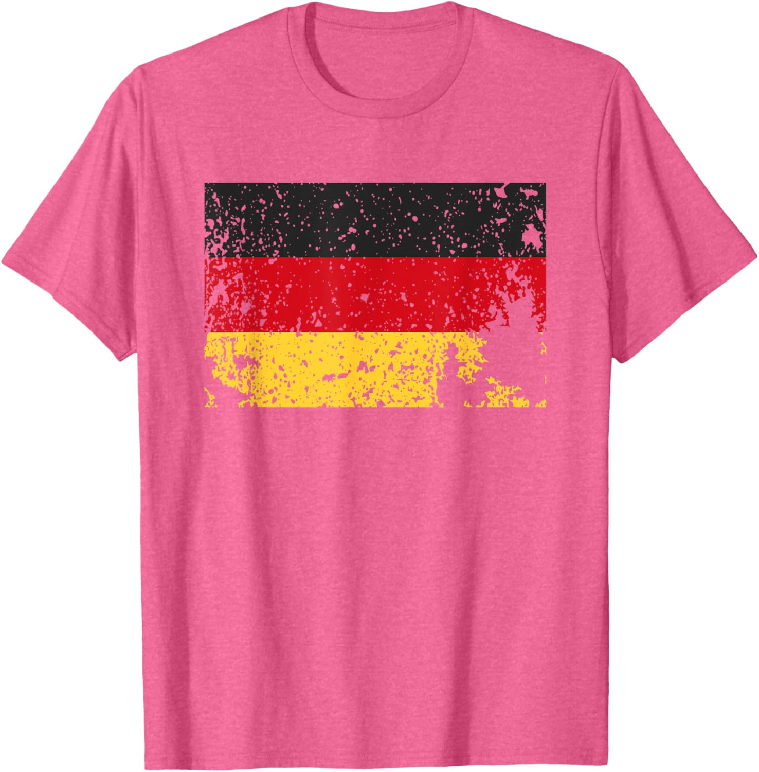 Retro Worn Germany Flag T-Shirt Grunge Distressed German Colors Style - 3