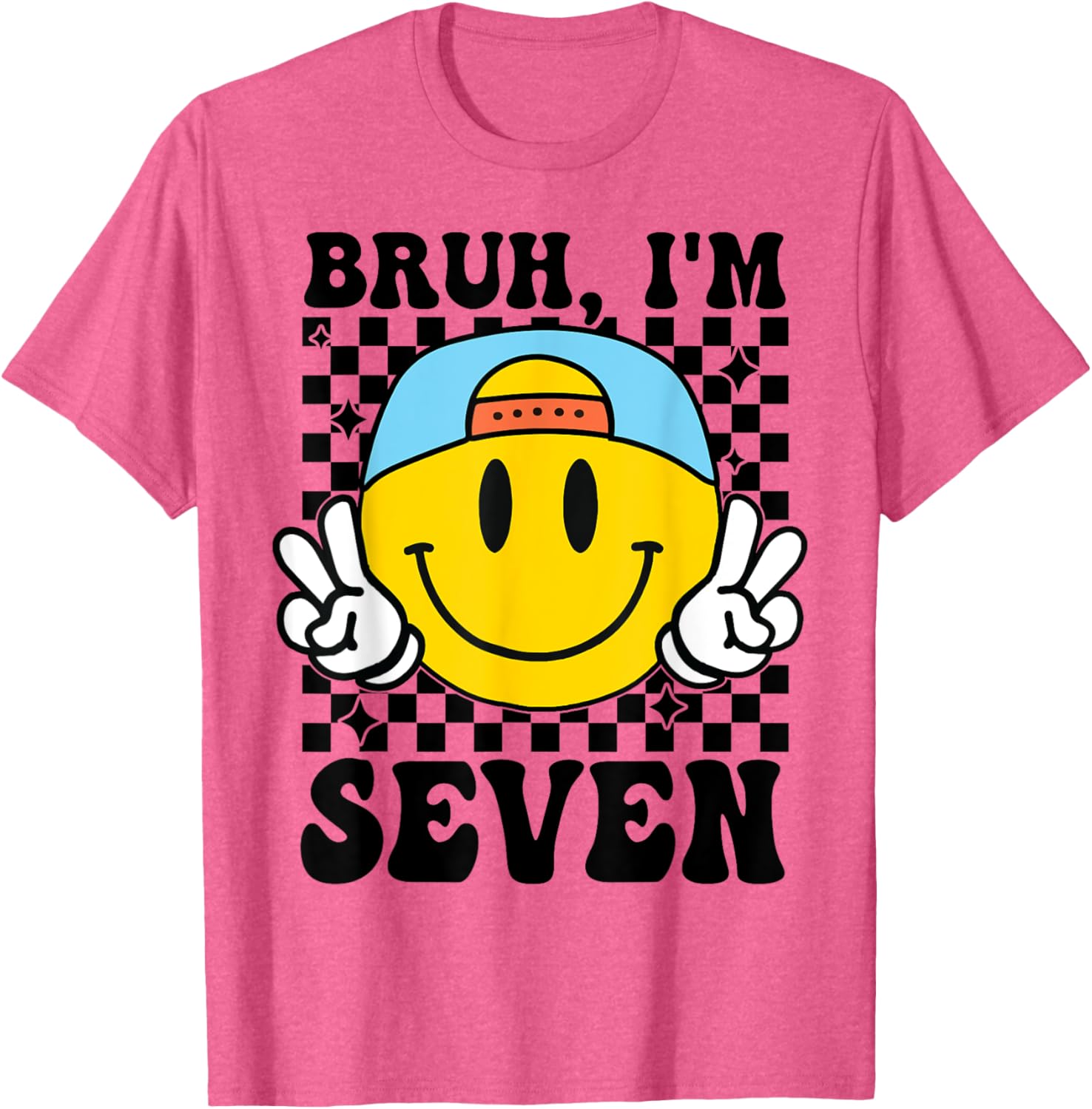 Groovy 7th Birthday T-Shirt for Boys and Girls - Fun Party Gift - 19