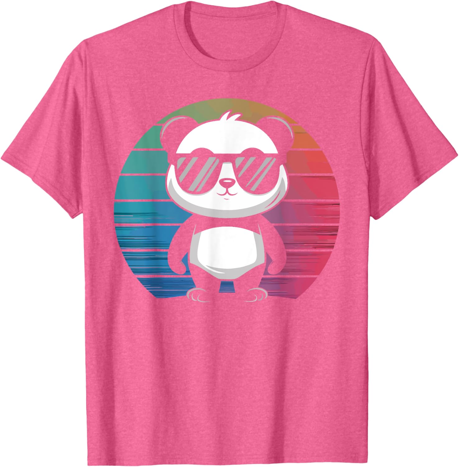 Retro Panda T-Shirt with Sunglasses for Chill Vibes and Fun Style - 8