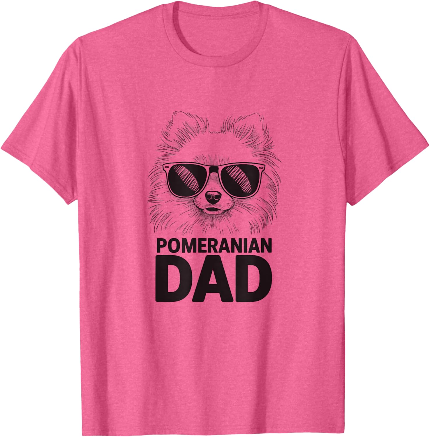 Pomeranian Dad T-Shirt for Men Cute Pom Dog Design Gift Idea - 8