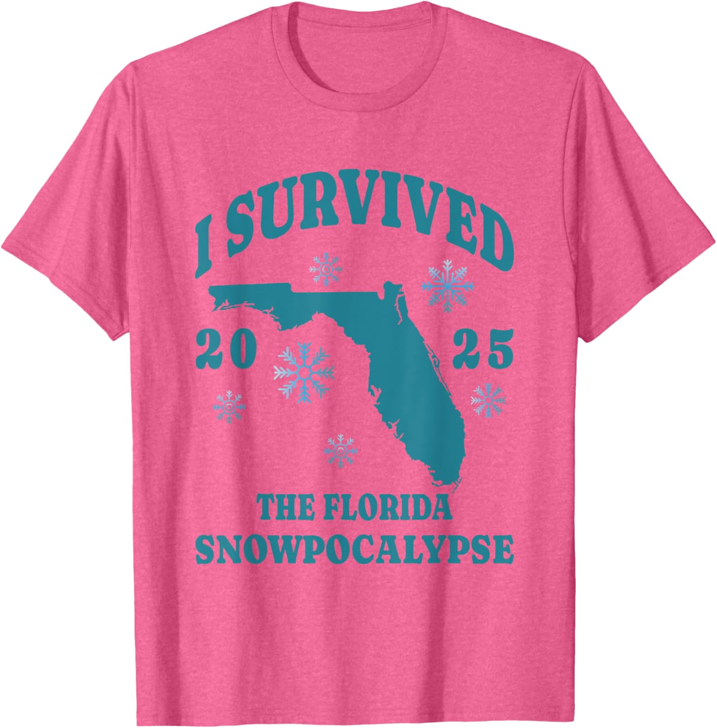 I Survived the Florida Snowpocalypse 2025 Graphic Tee Shirt - 19