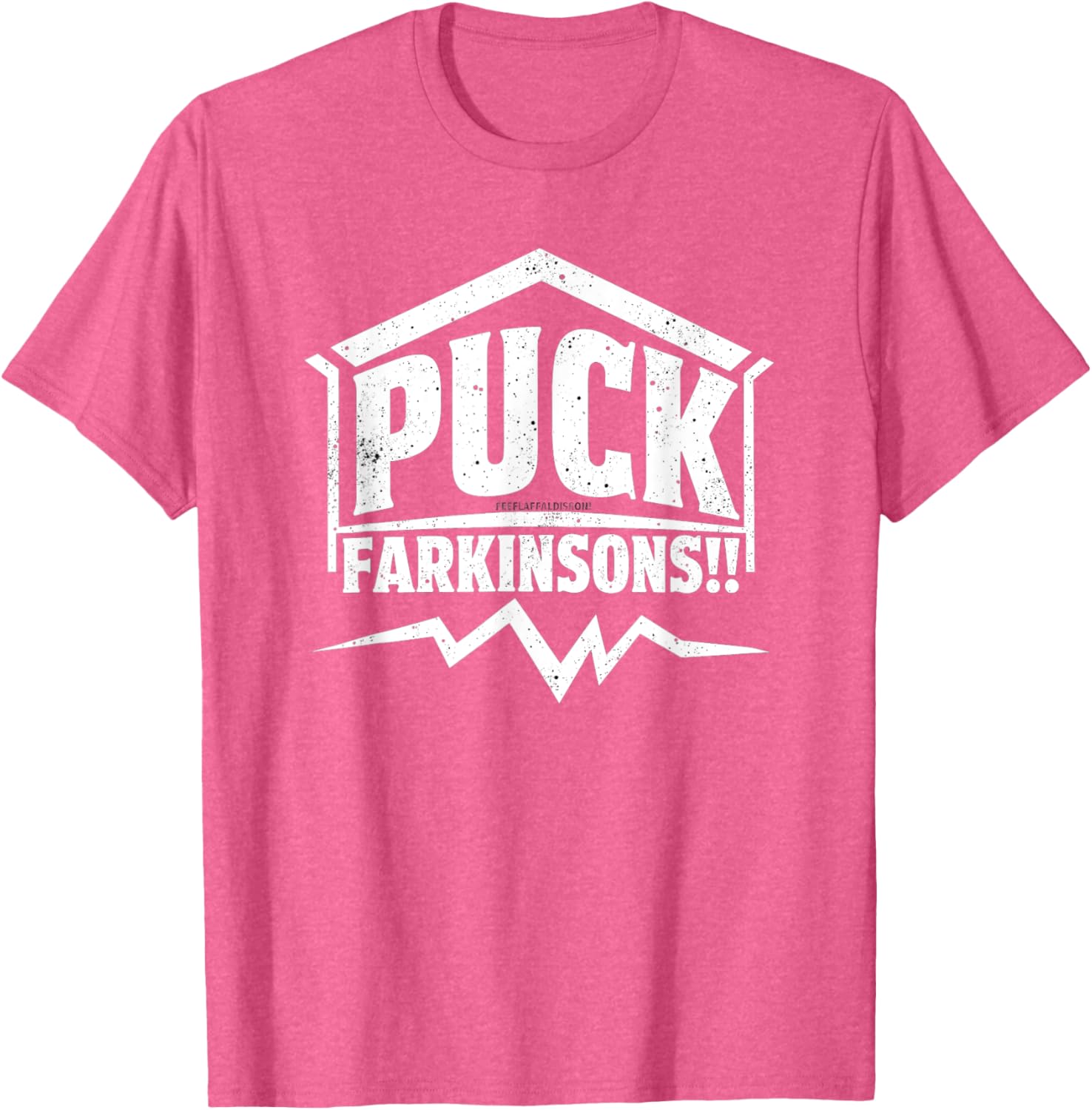 Humor Parkinson's Awareness Puck Farkinsons T-Shirt for Support and Style - 11