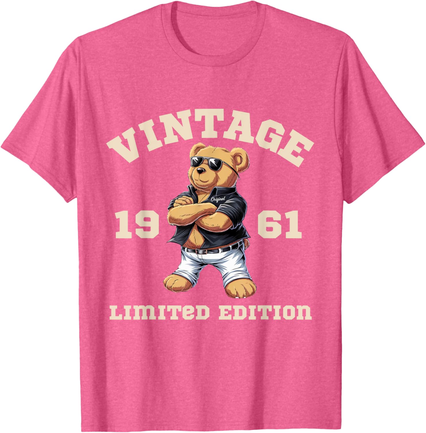 Mens Vintage Teddy Bear T-Shirt for 64th Birthday 1961 Celebration - 15