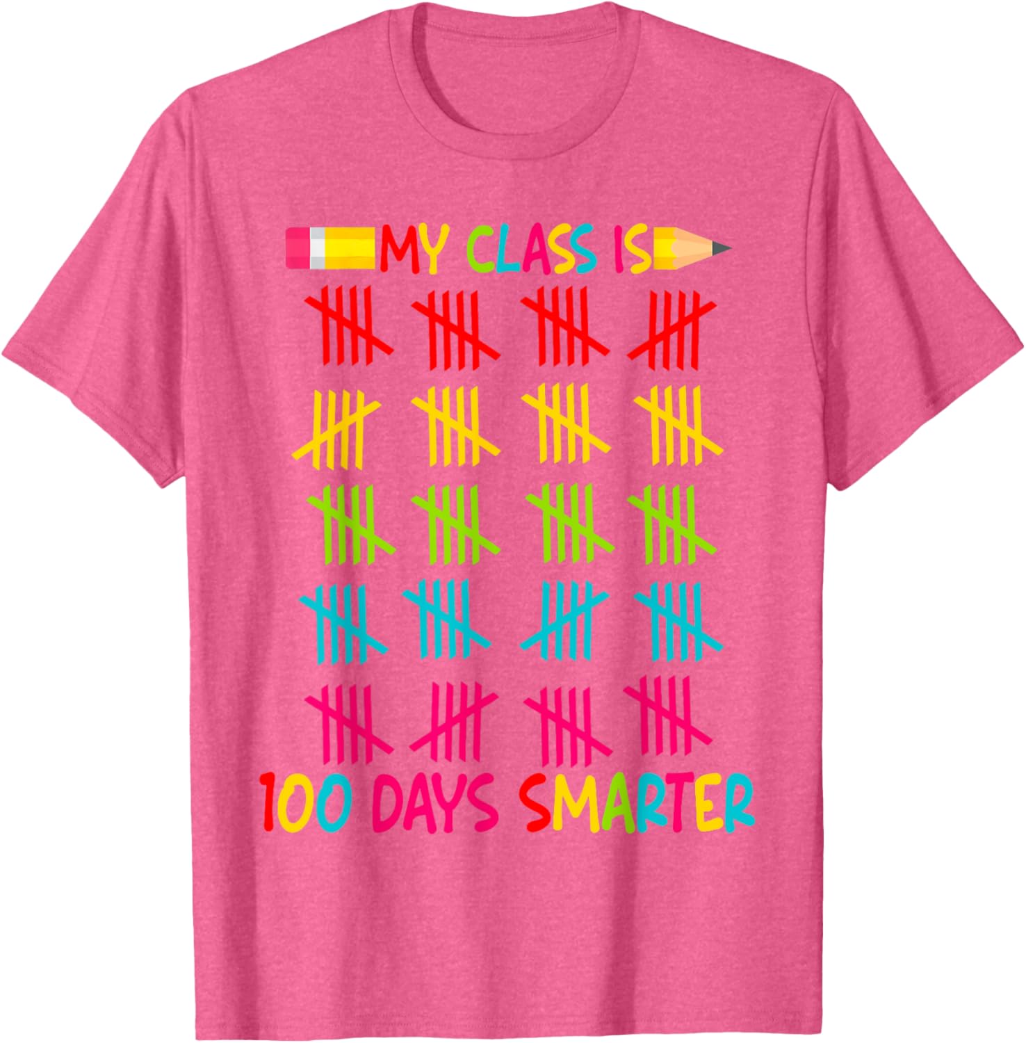 100 Days Smarter Teacher T-Shirt for 100th Day of School Celebrations - 14
