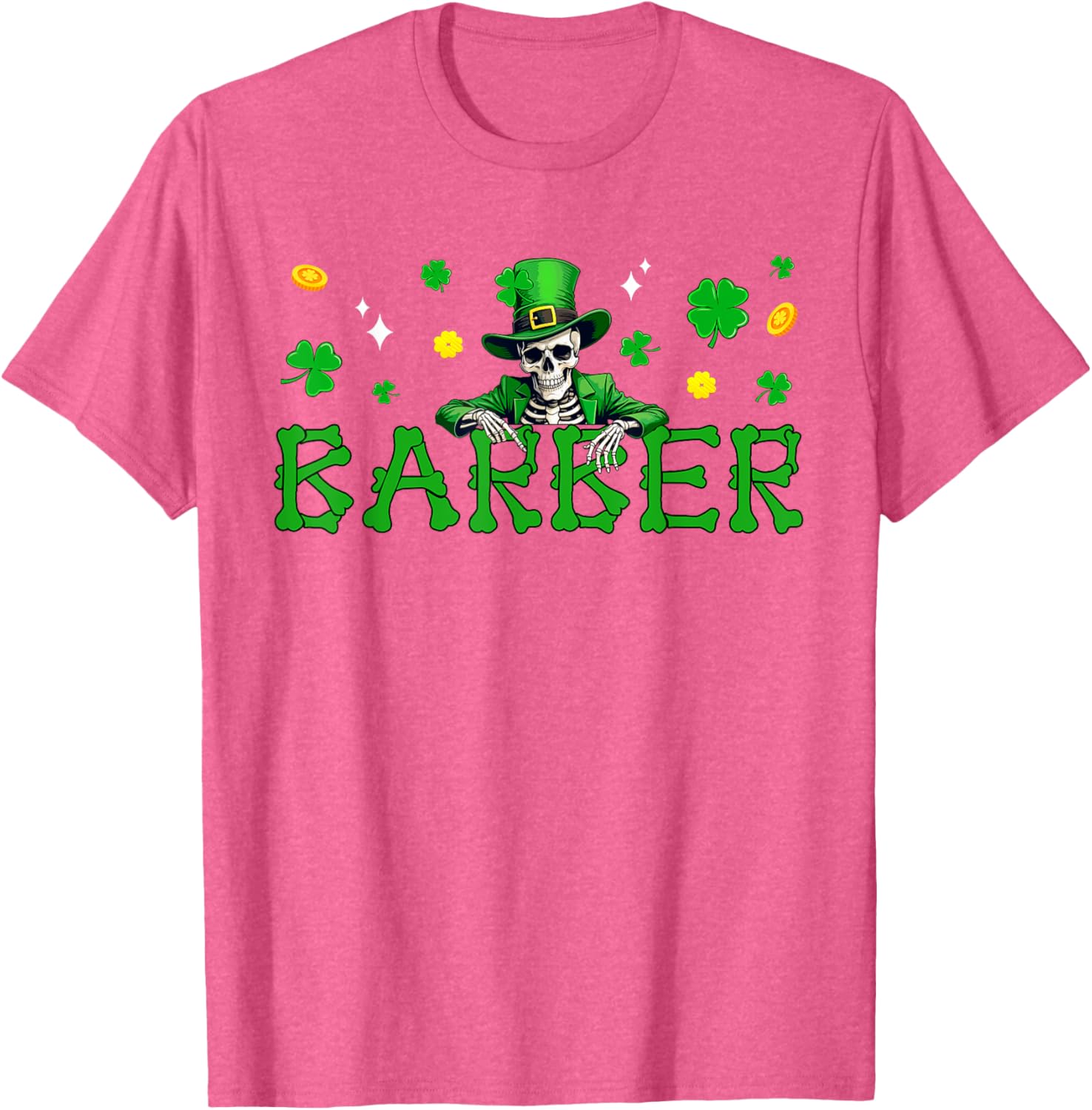 St. Patrick's Day Skeleton Shamrock T-Shirt for Irish Job Fans - 26