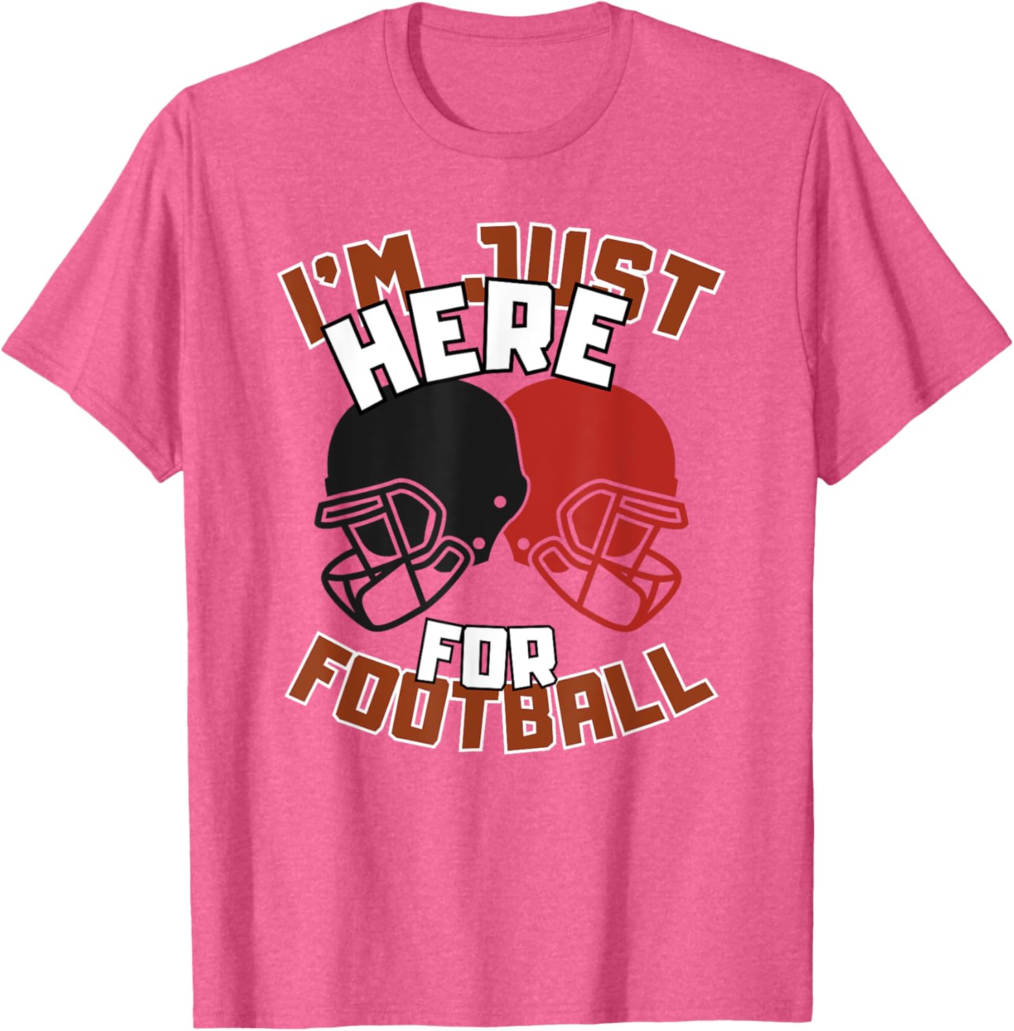 Funny I'm Just Here For Football T-Shirt for Diehard Football Fans - 3