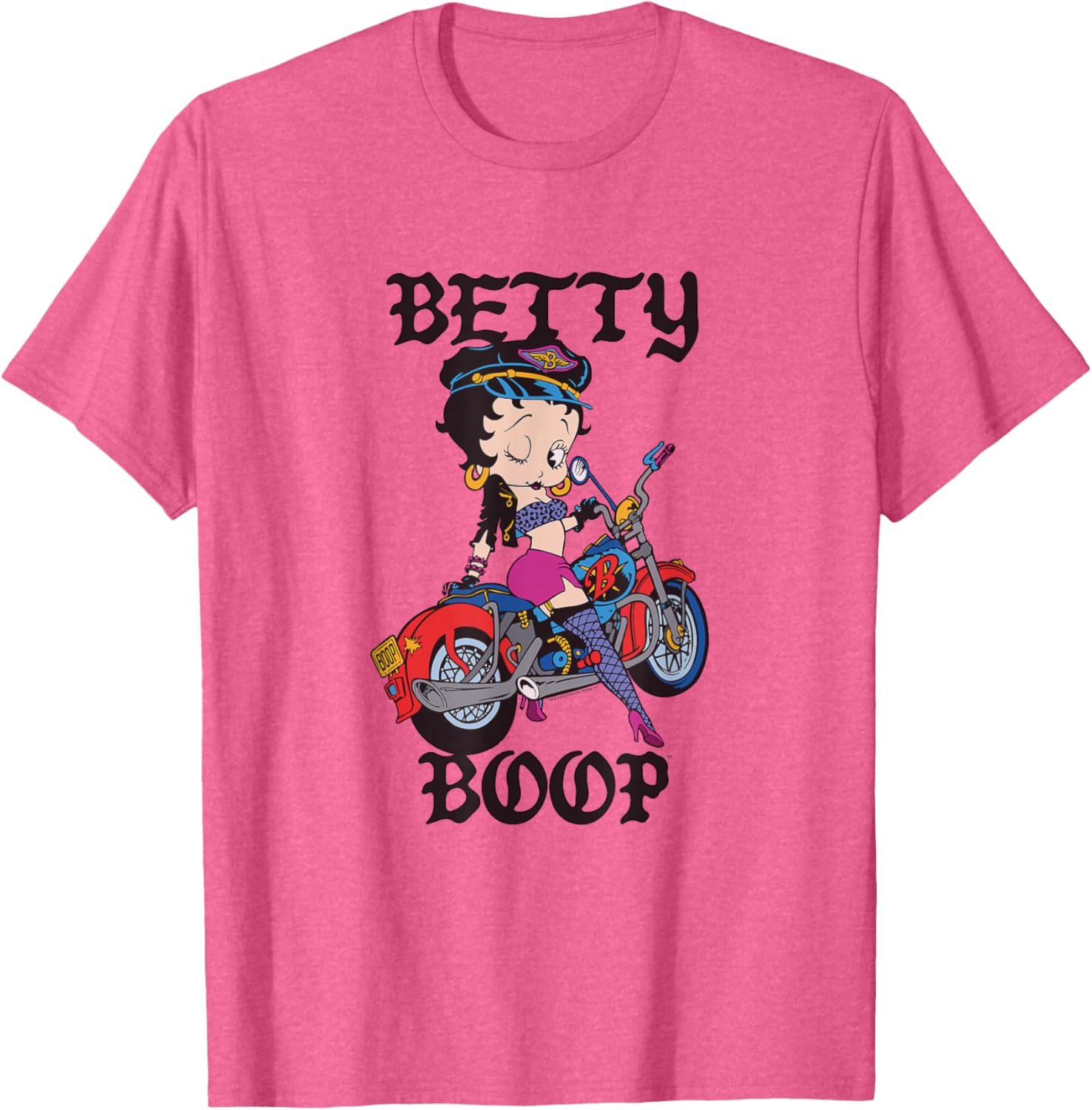 Betty Boop Vintage Biker Babe T-Shirt for Cool Retro Fashion Lovers - 12