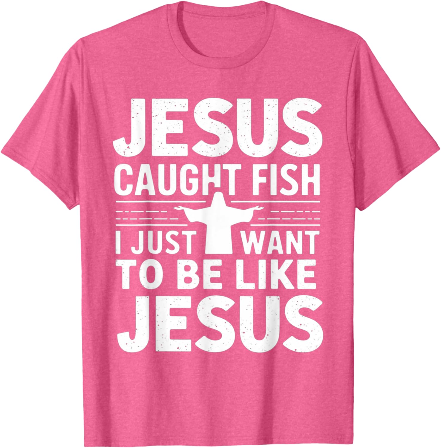 Catch Fish with Faith - Jesus Caught Fish T-Shirt for Christian Anglers - 5