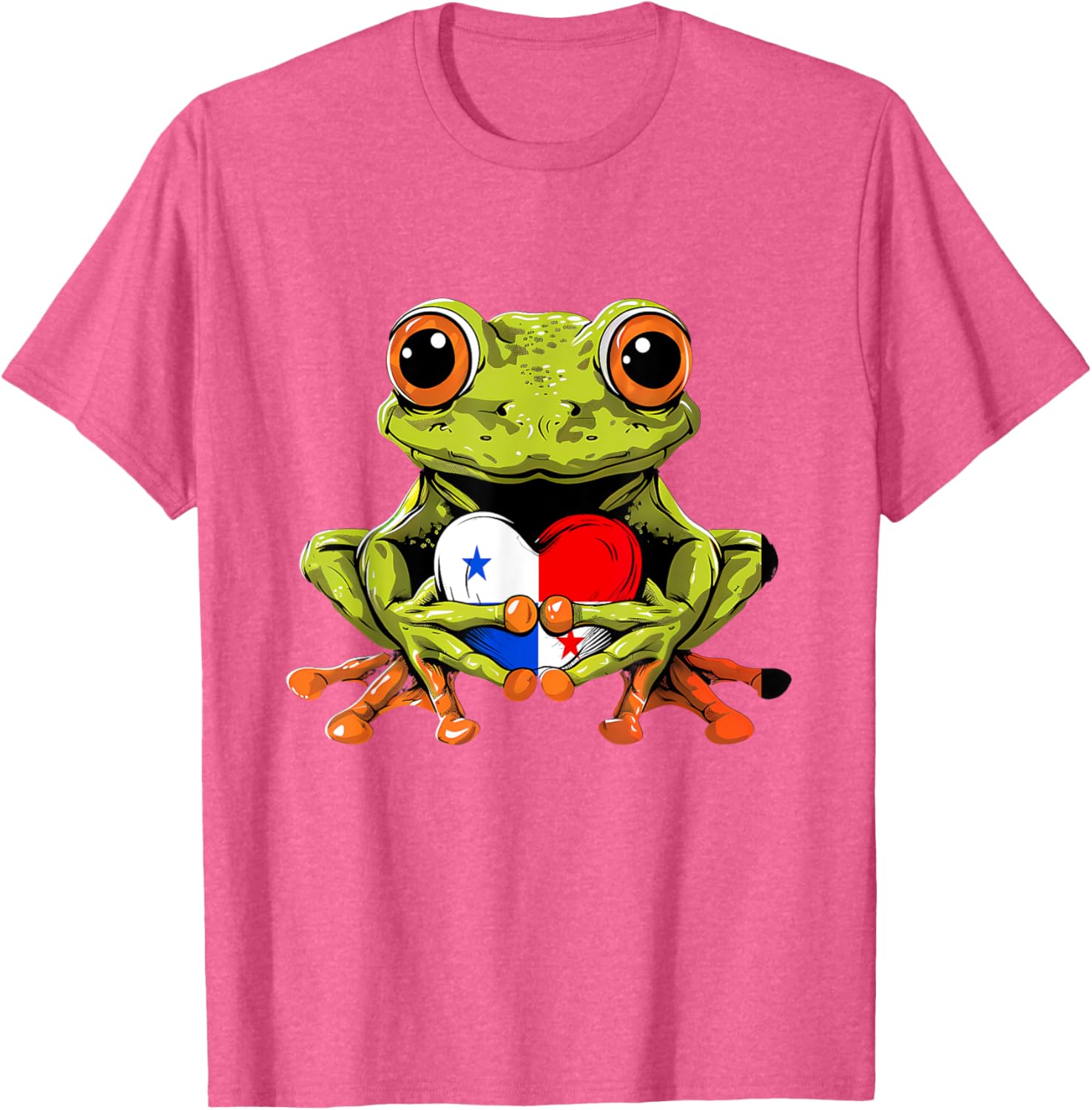 Panama Toad Frog Heart T-Shirt Celebrating Panamanian Roots and Pride - 2