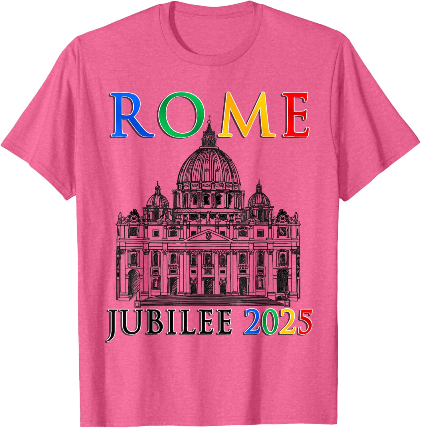 Rome Jubilee Pilgrims of Hope 2025 Vatican T-Shirt for Faithful Travelers - 9