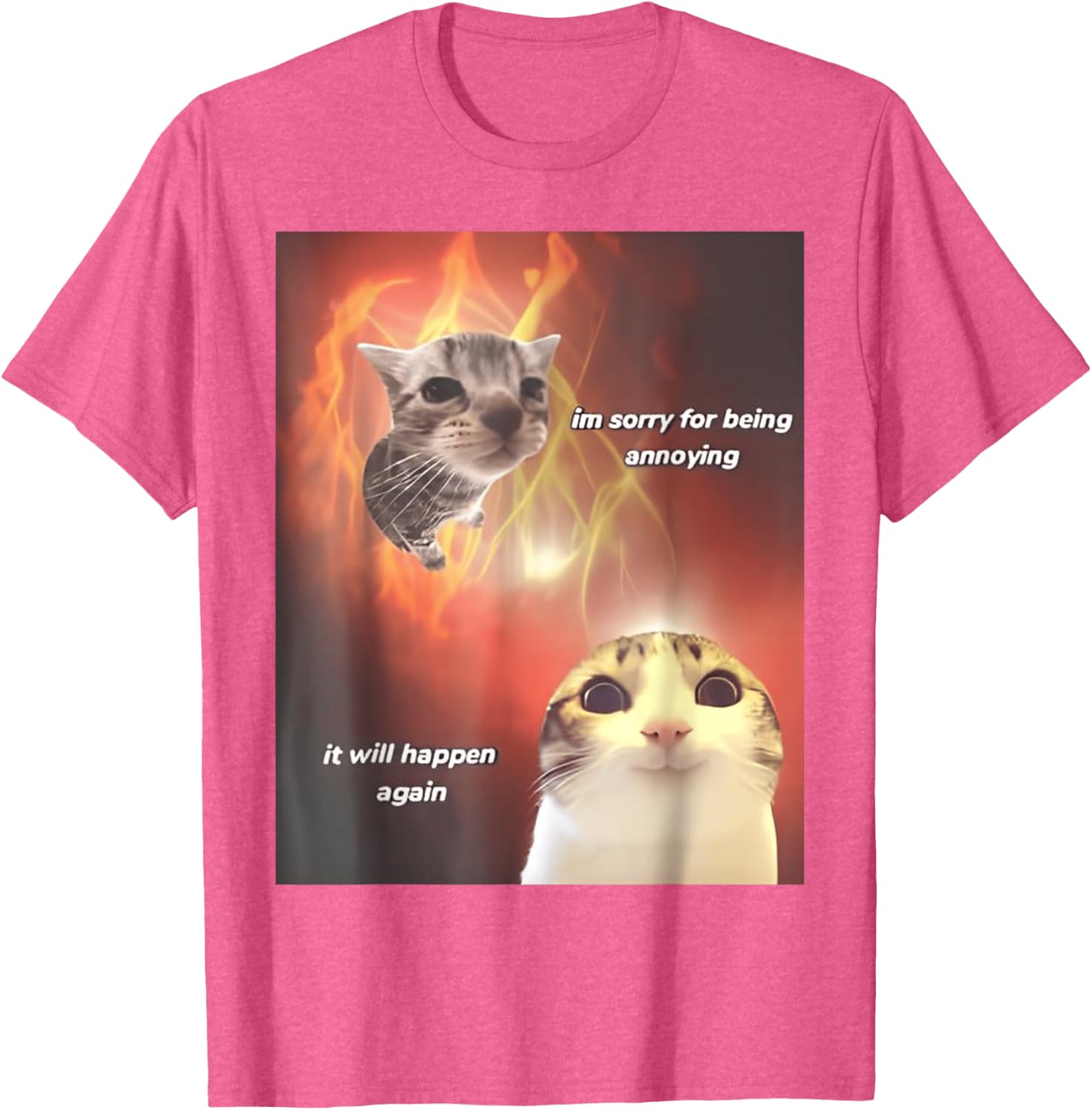 I'm Sorry For Being Annoying Cat T-Shirt for All Ages and Genders - 5