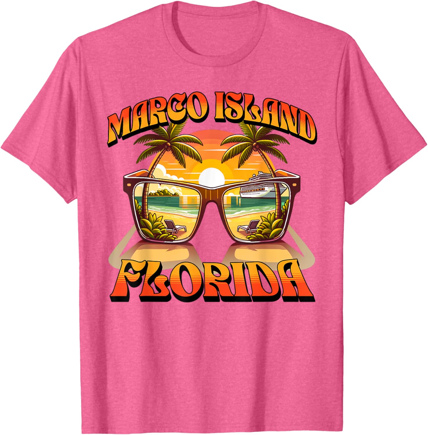 Marco Island T-Shirt for Casual Wear - Unique Island Style Apparel - 3