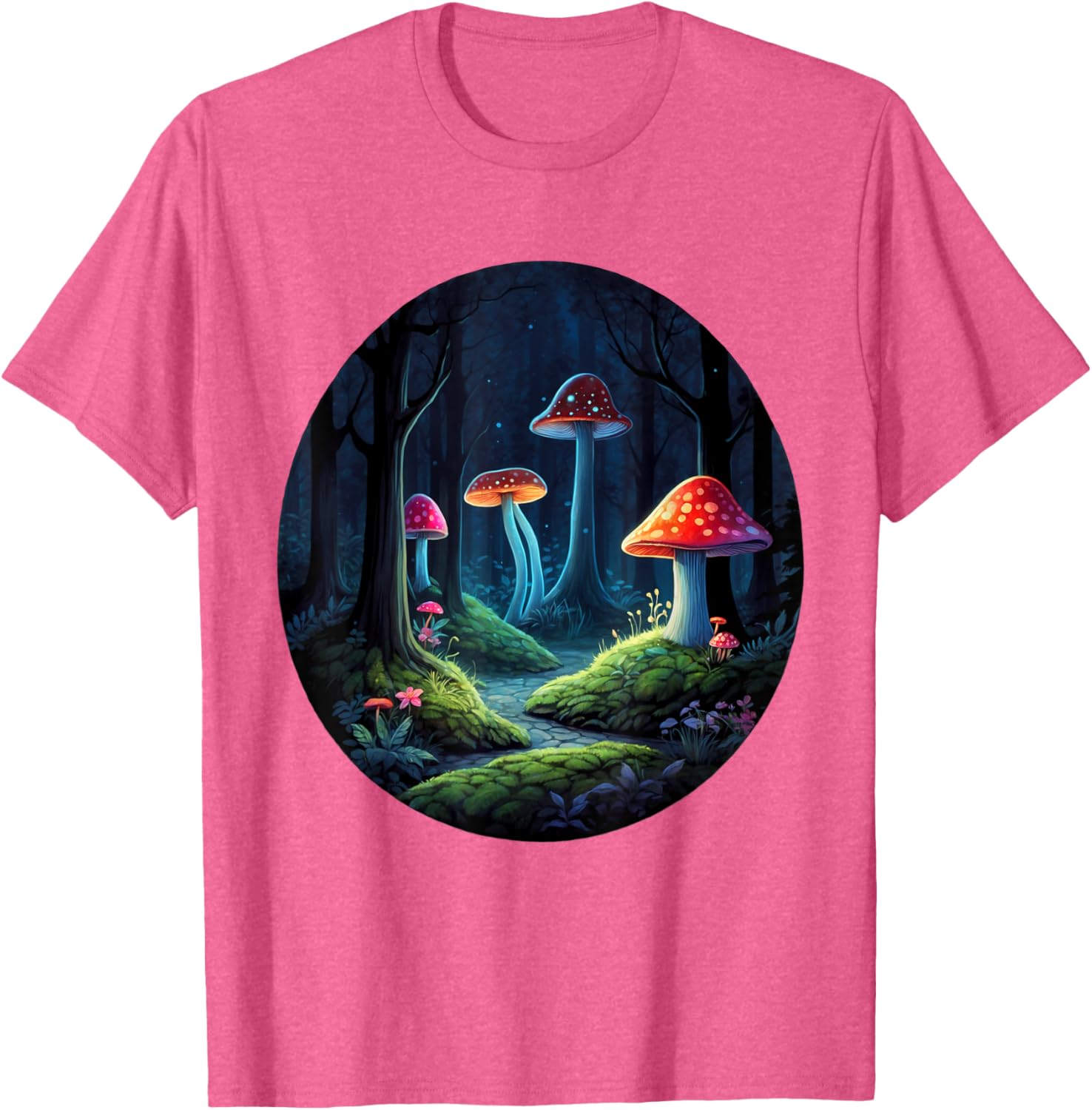 Magical Forest Mushrooms Kids T-Shirt | Whimsical Enchanting Design - 27
