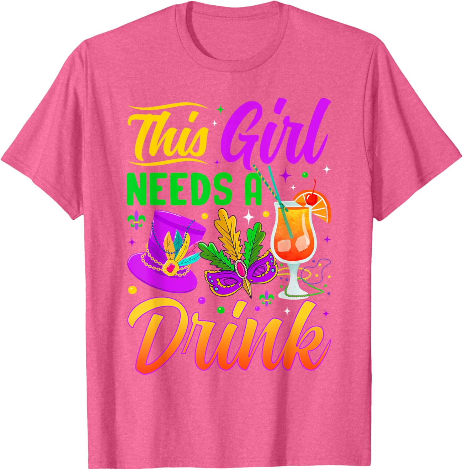 This Girl Needs A Drink Funny T-Shirt for Women - Casual Wear - 7