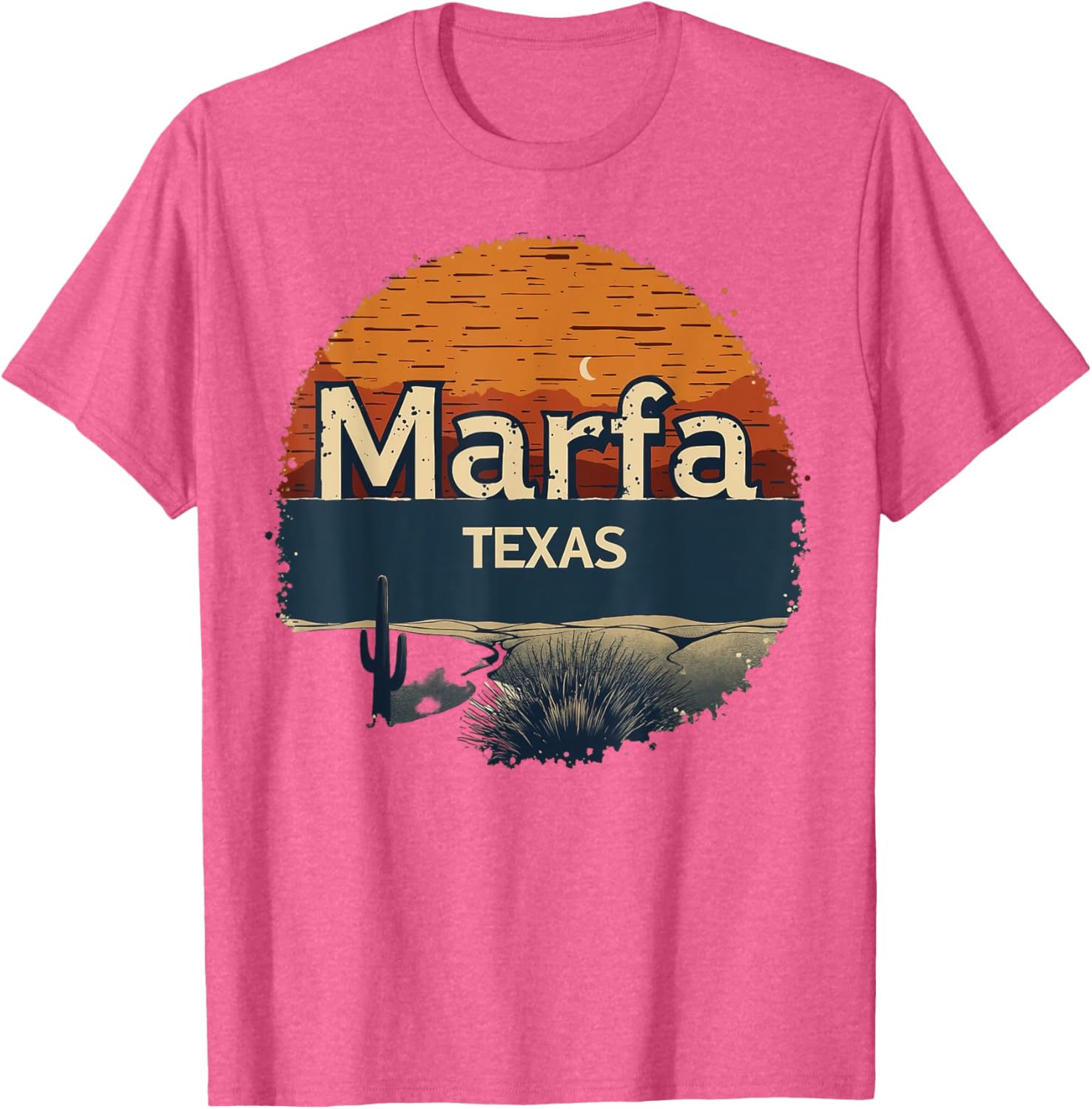 Marfa Texas Desert Sunset Graphic Tee - Stylish Casual Wear for All - 8