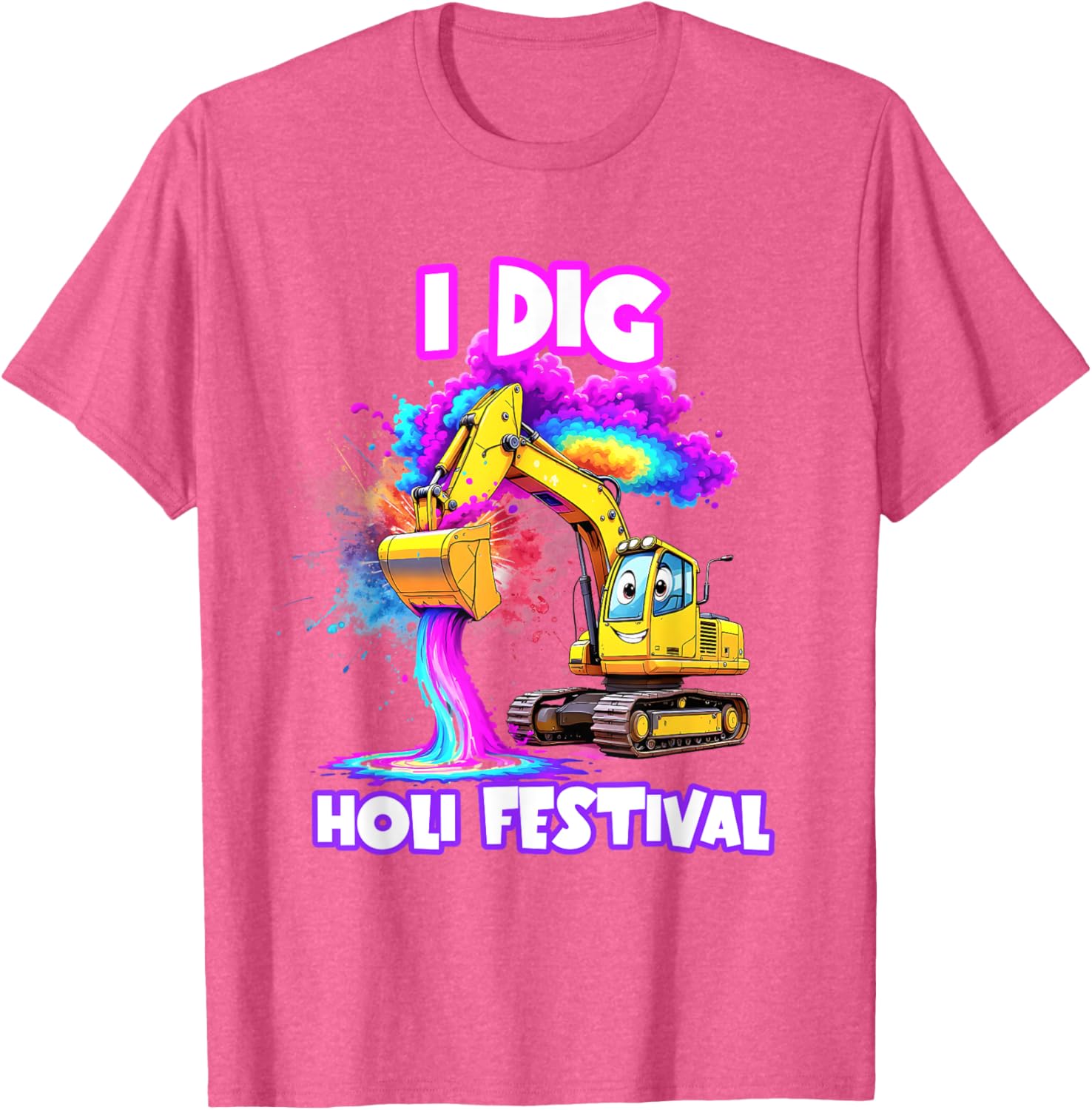 I Dig Holi Festival T-Shirt for Kids Boys Toddlers Celebrating India - 13