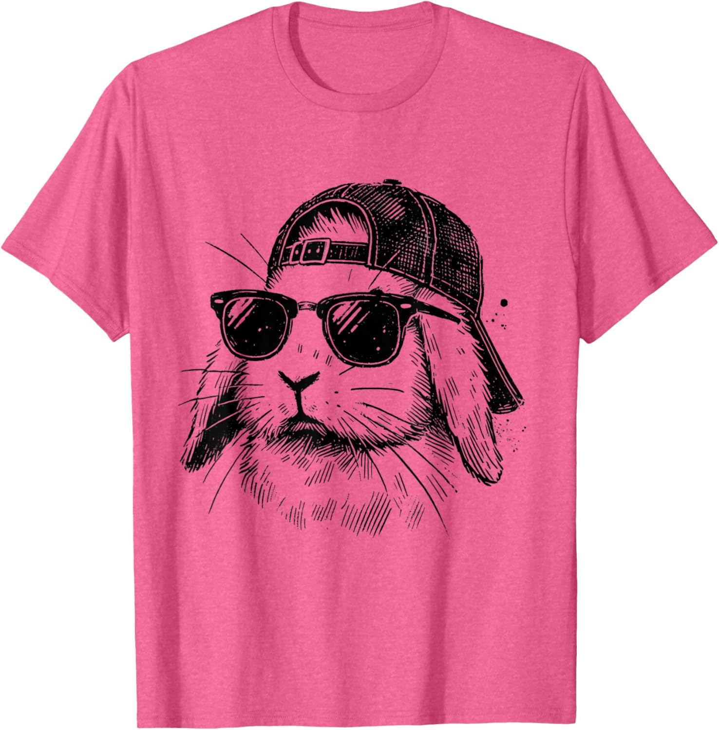 Bunny Face Sunglasses Easter T-Shirt for Boys Men and Kids - 1