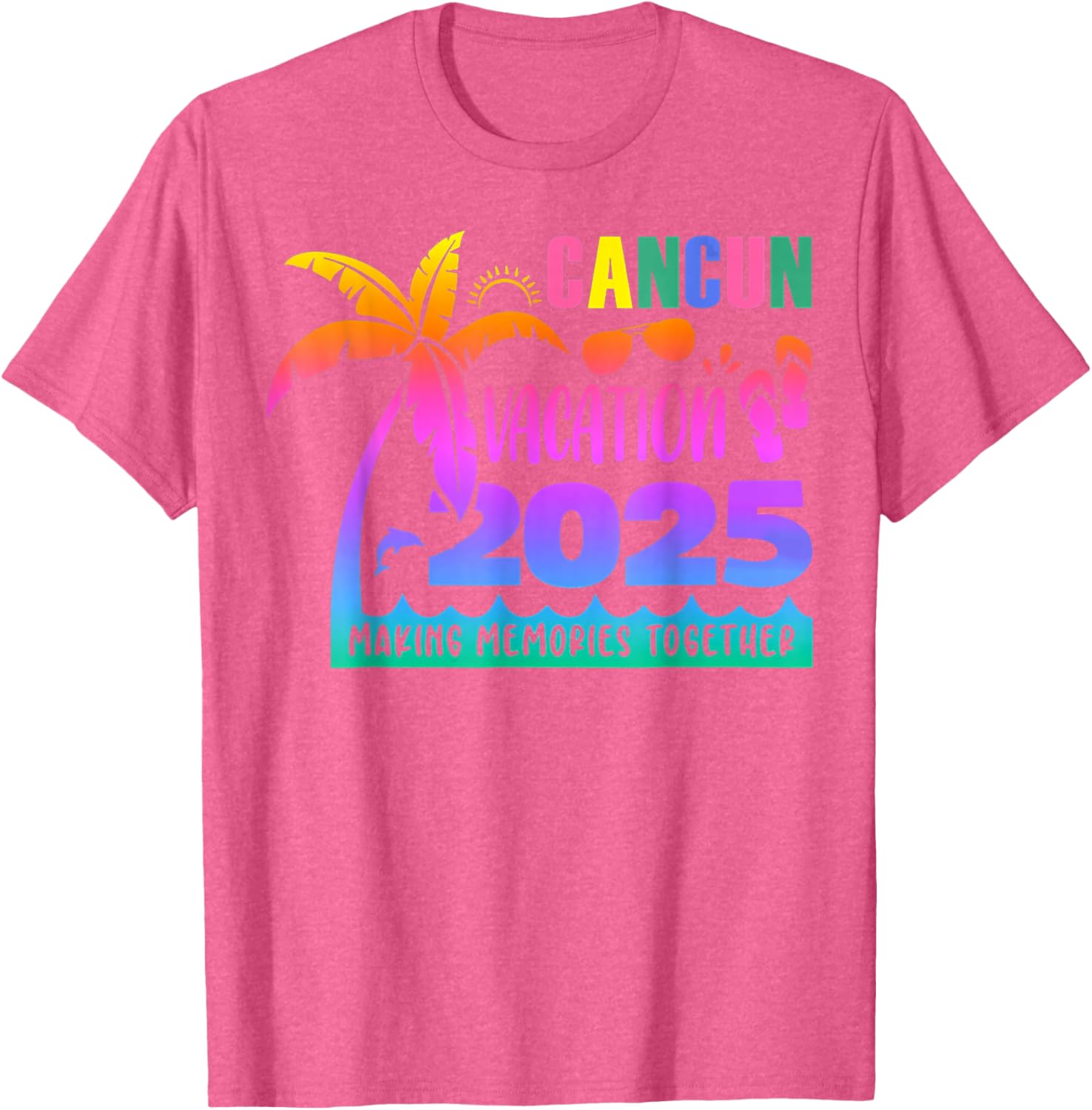 Cancun Vacation 2025 Summer Memories T-Shirt for Family Fun - 28