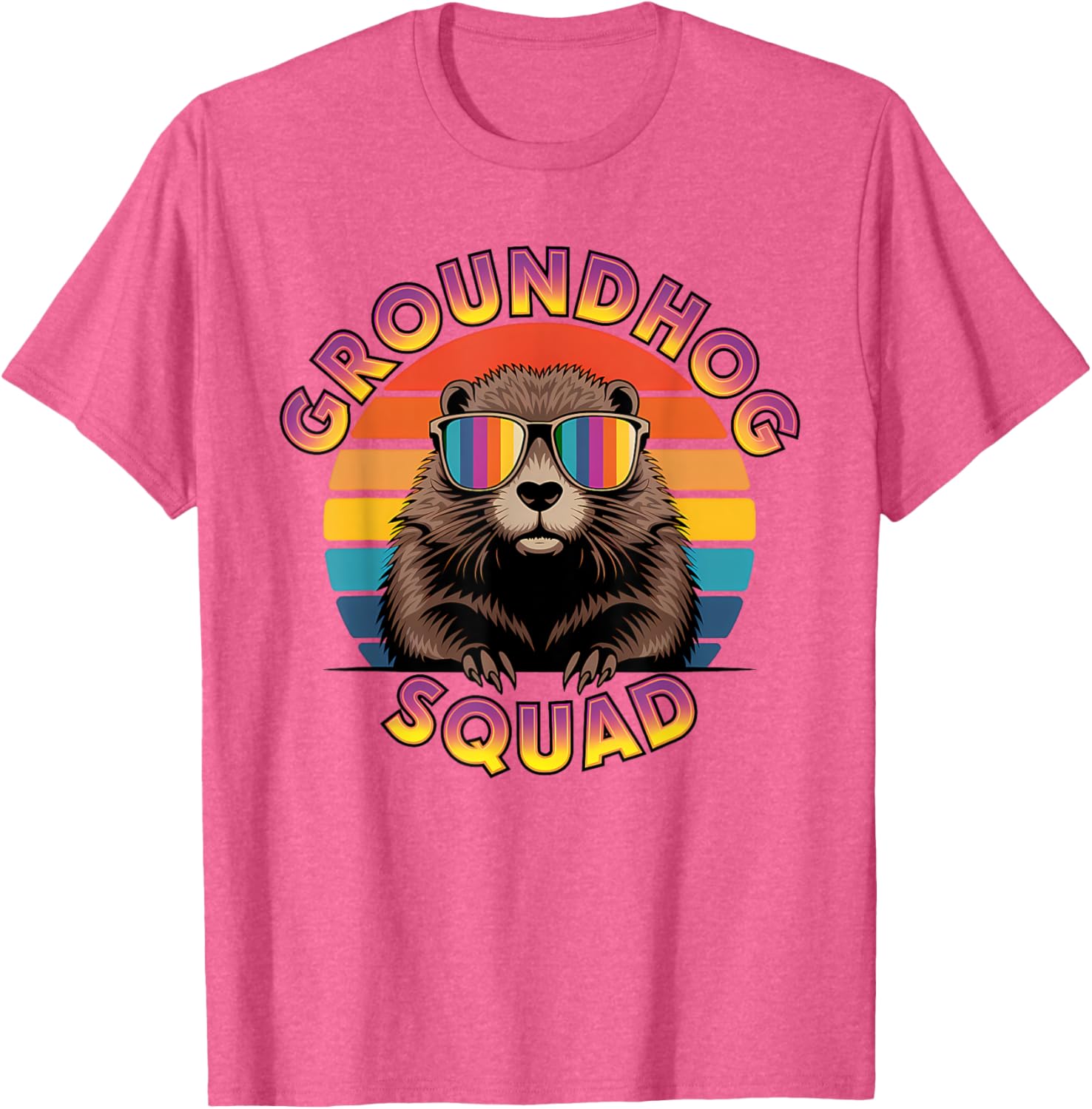 Funny Groundhog Squad Happy Groundhog Day 2025 T-Shirt for All Ages - 1