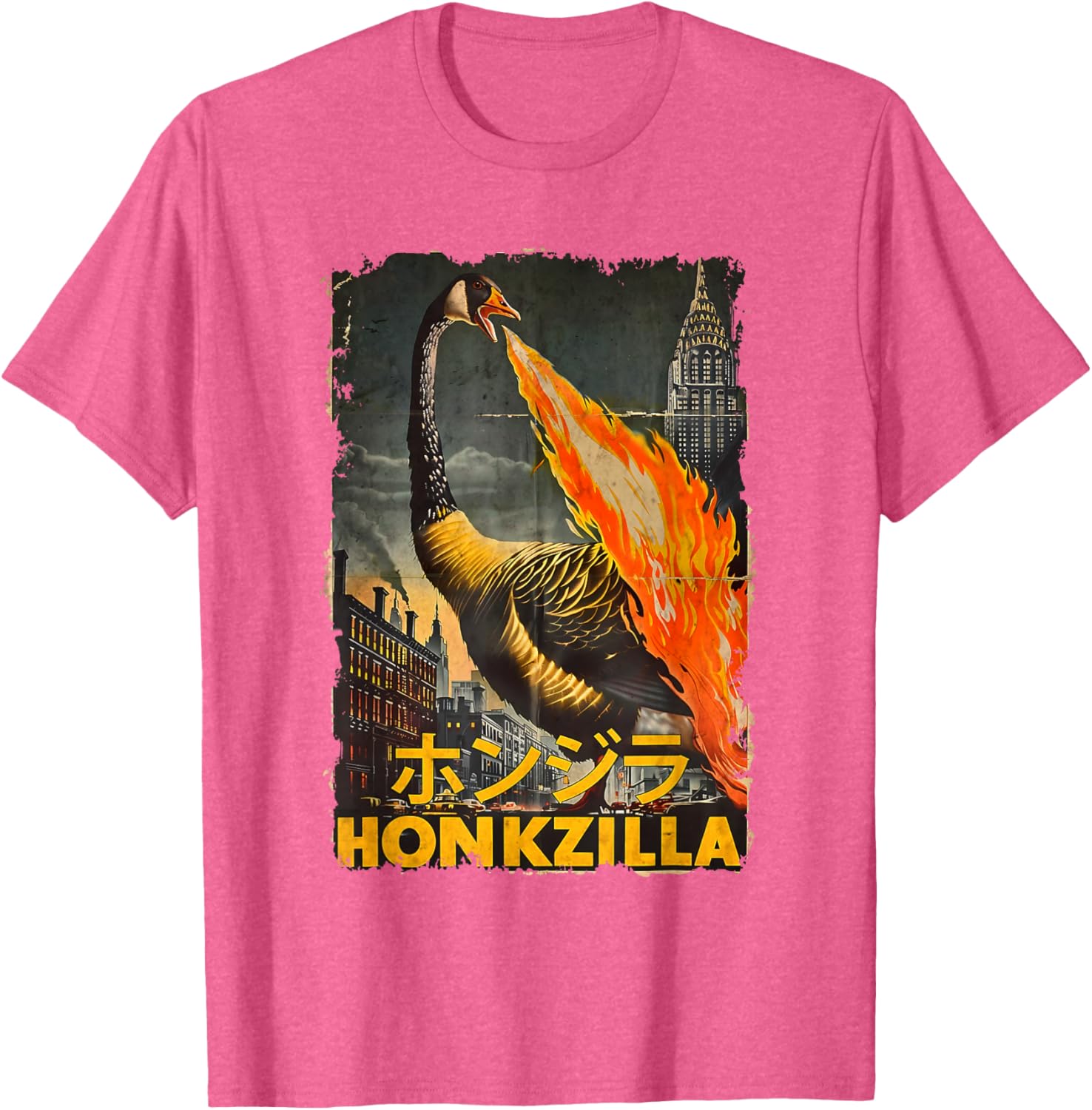 Vintage Honkzilla Silly Goose Catzilla T-Shirt for Fun, Quirky Style - 12