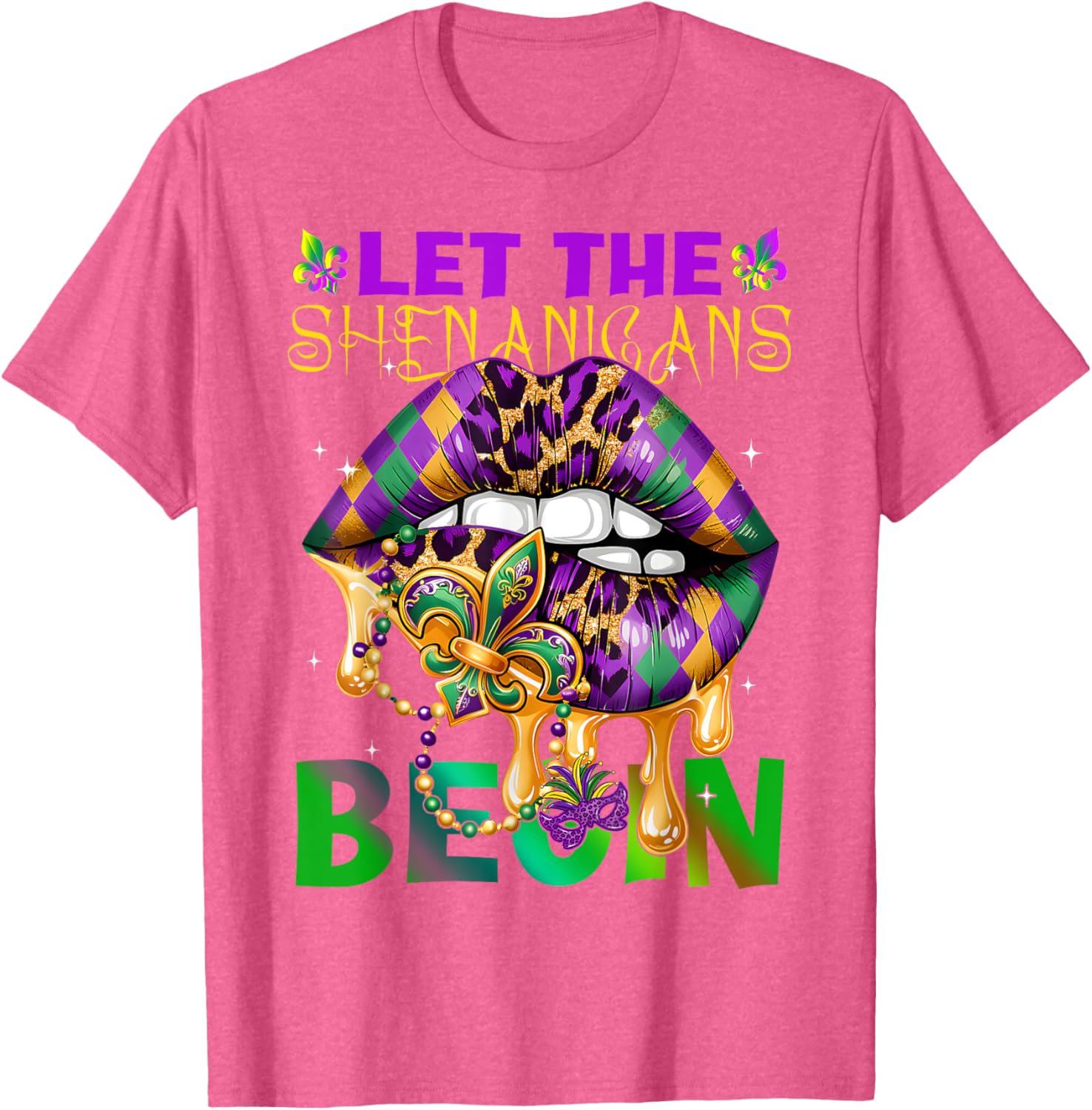 Let The Shenanigans Begin Mardi Gras T-Shirt for Kids and Adults - 20