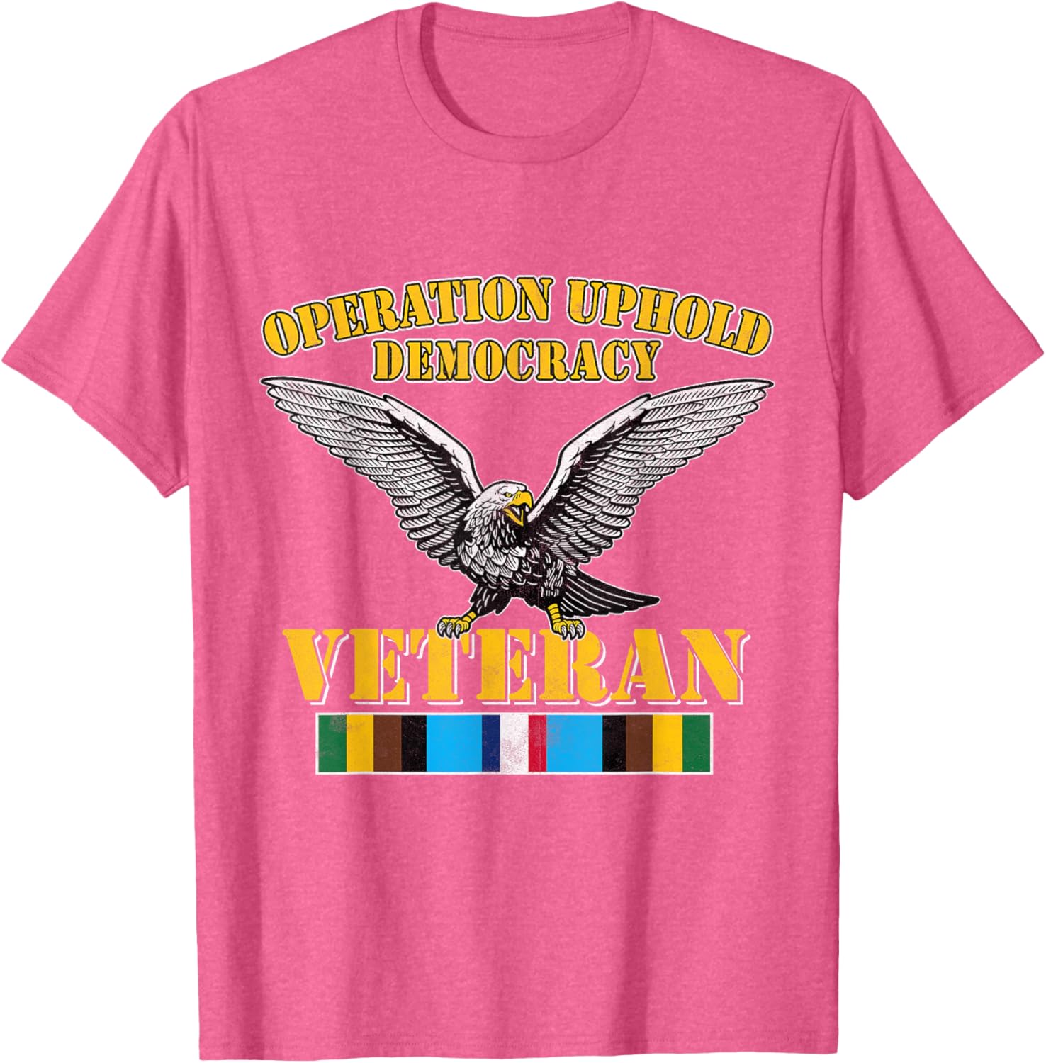 Veteran Operation Uphold Democracy Ribbon Haiti Vintage T-Shirt - 5