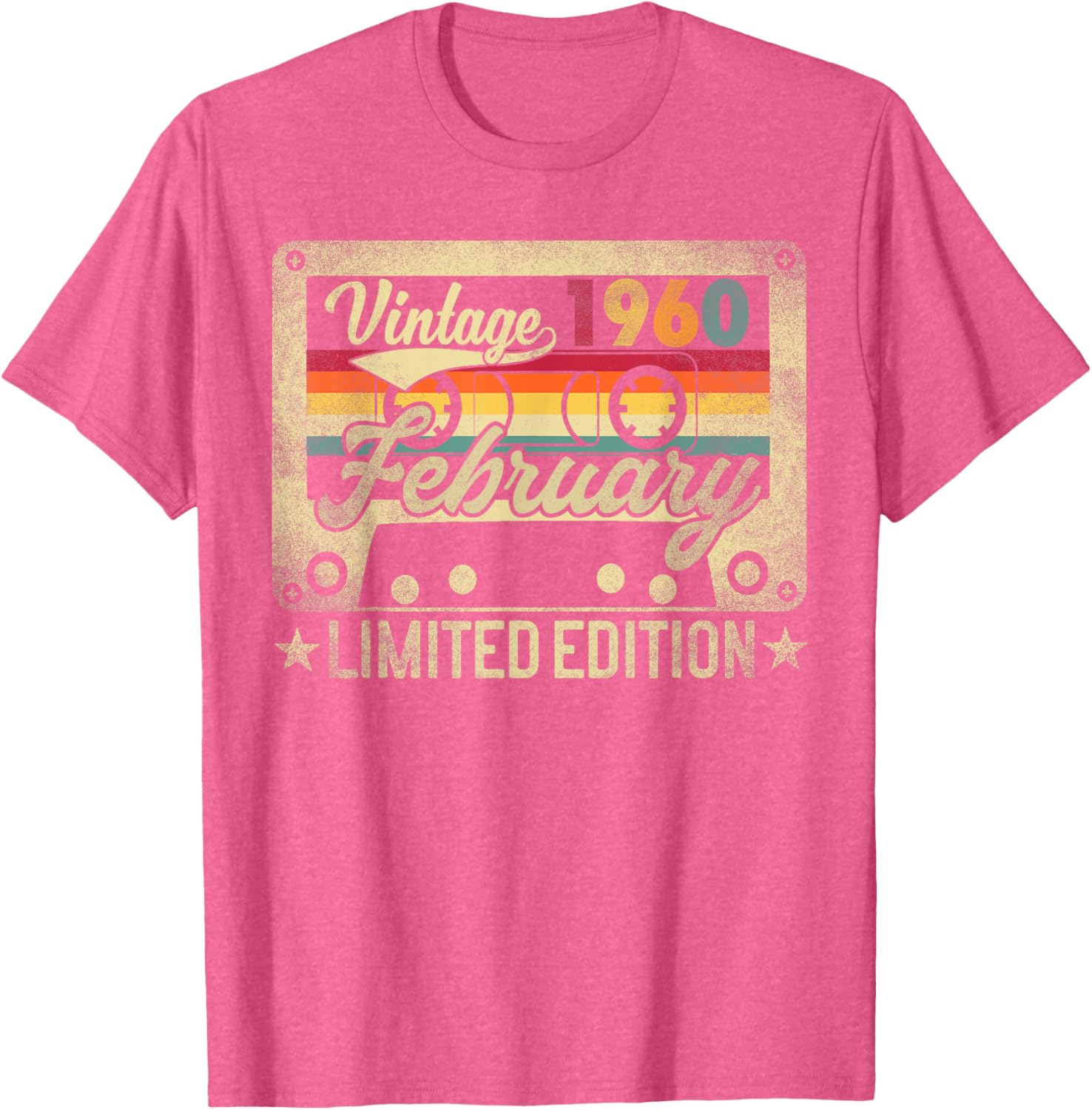 Funny Retro Vintage February 1960 Birthday T-Shirt for Nostalgic Celebrations - 21