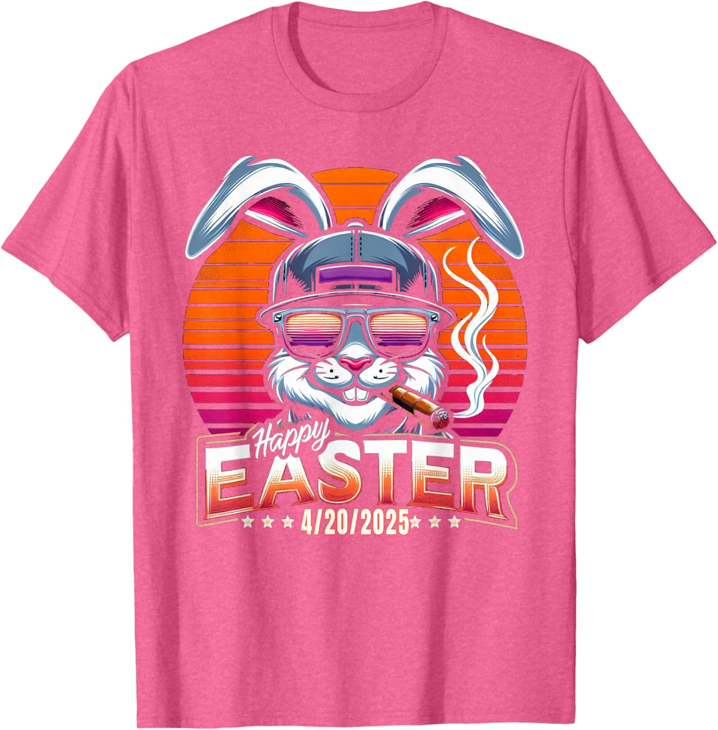 Funny Easter Bunny Marijuana T-Shirt for 420 Humor Lovers - 1