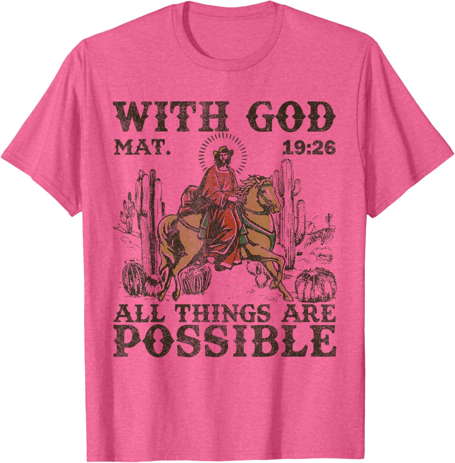 Jesus Cowboy Bible Verse Western T-Shirt for Men - Faith and Style - 2