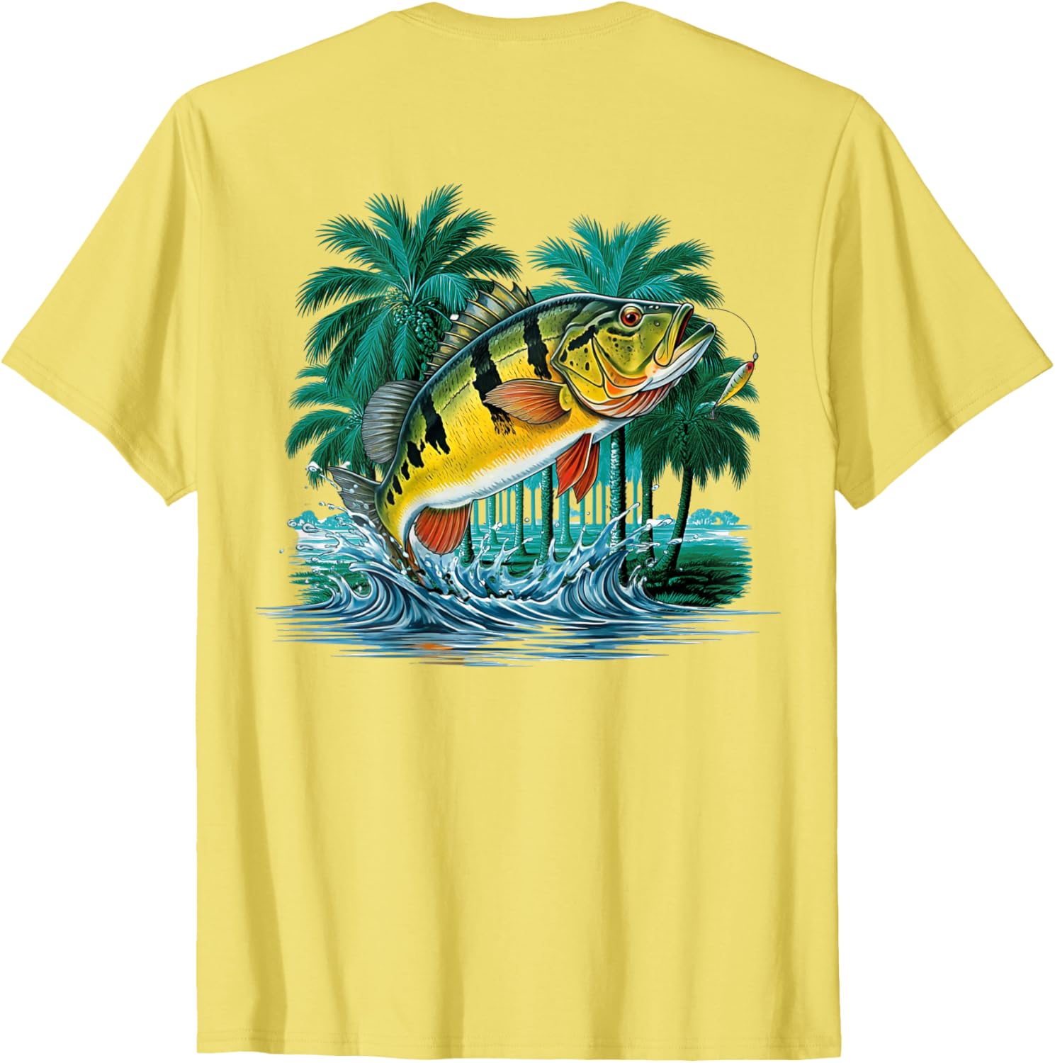 Peacock Bass Jungle Fishing T-Shirt for Outdoor Adventure Lovers - 3