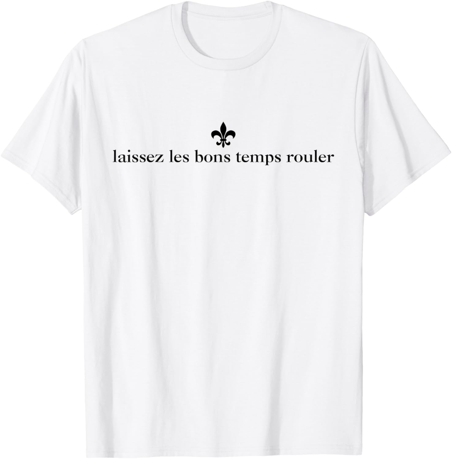 Minimalist Mardi Gras Women's T-Shirt - Laissez Les Bon Temps Rouler Design - 4