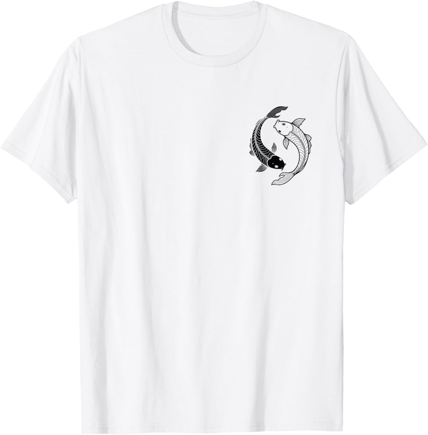 Yin Yang Koi Fish T-Shirt for Unique Style and Comfort - 3