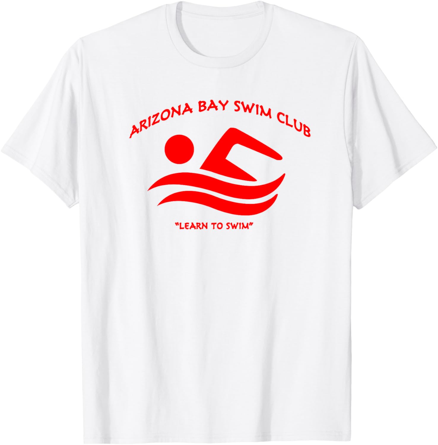 Red Swim Club Bay Arizona T-Shirt - Stylish Swimwear Apparel for All - 3