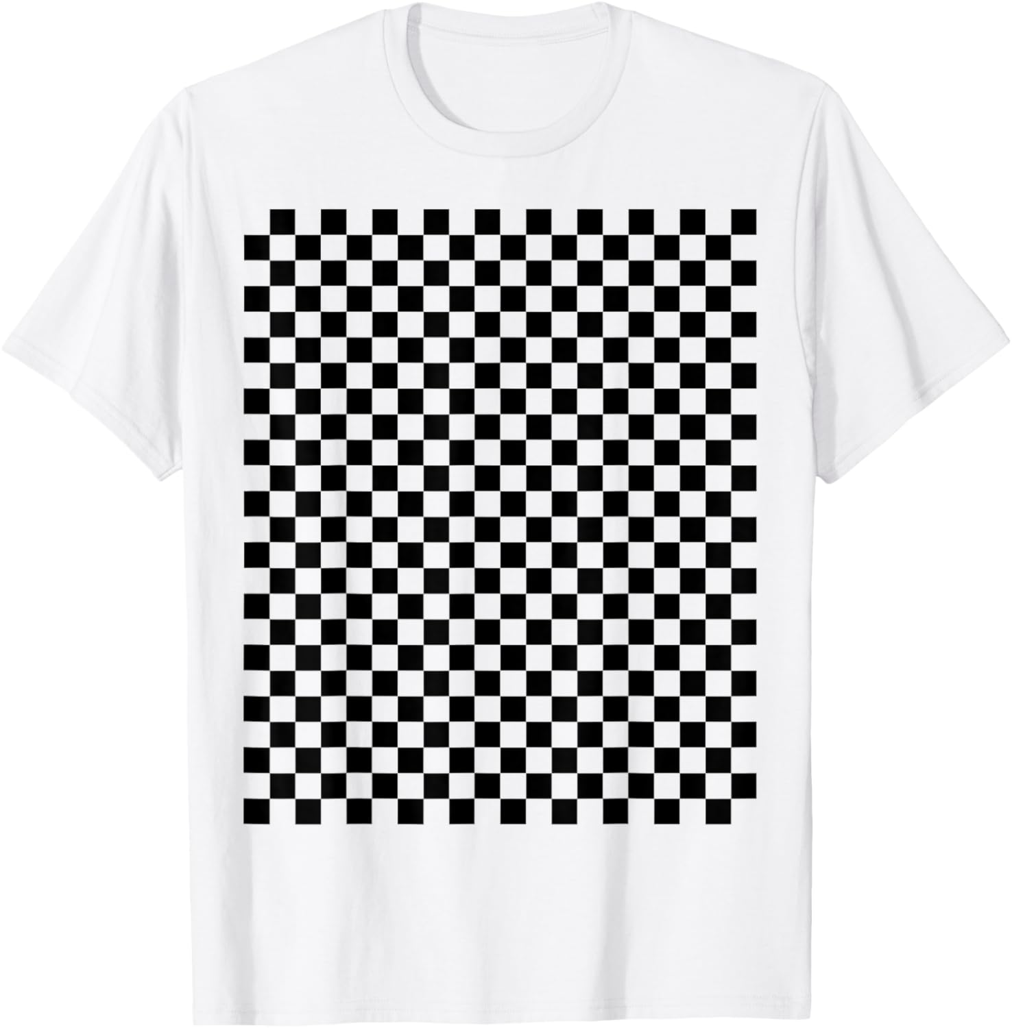 Black Checkered Skate Aesthetic T-Shirt for Trendy Style Lovers - 19
