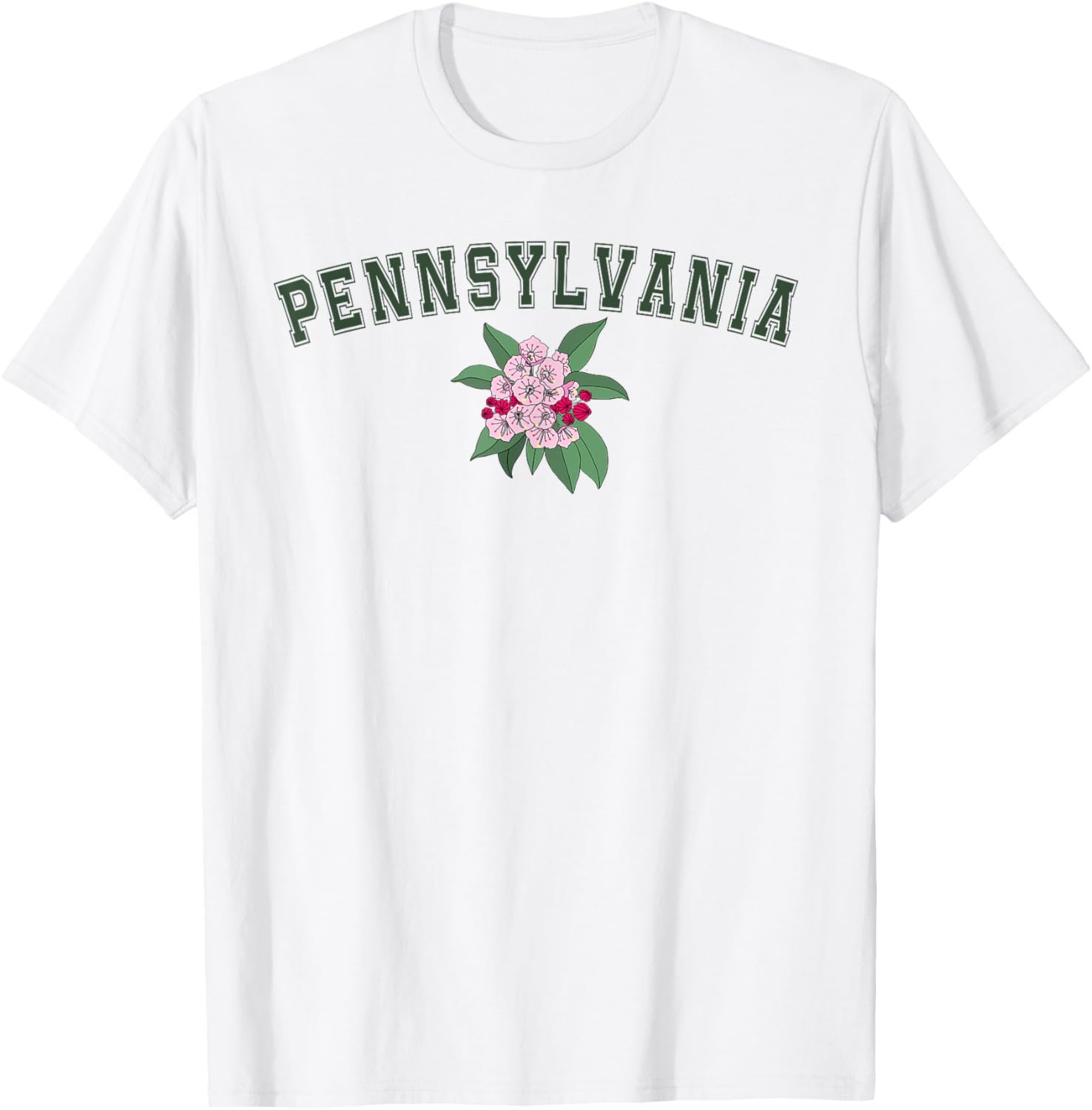 Pennsylvania Flower Graphic T-Shirt for Nature Lovers and Fans - 3